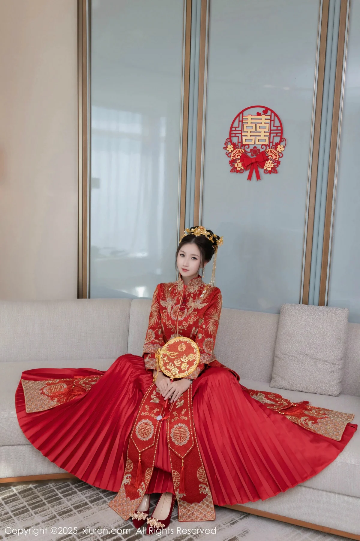 杏子Yada性感新娘装红色情趣内衣配超薄肉丝秀美腿绝美写真 第 38 张