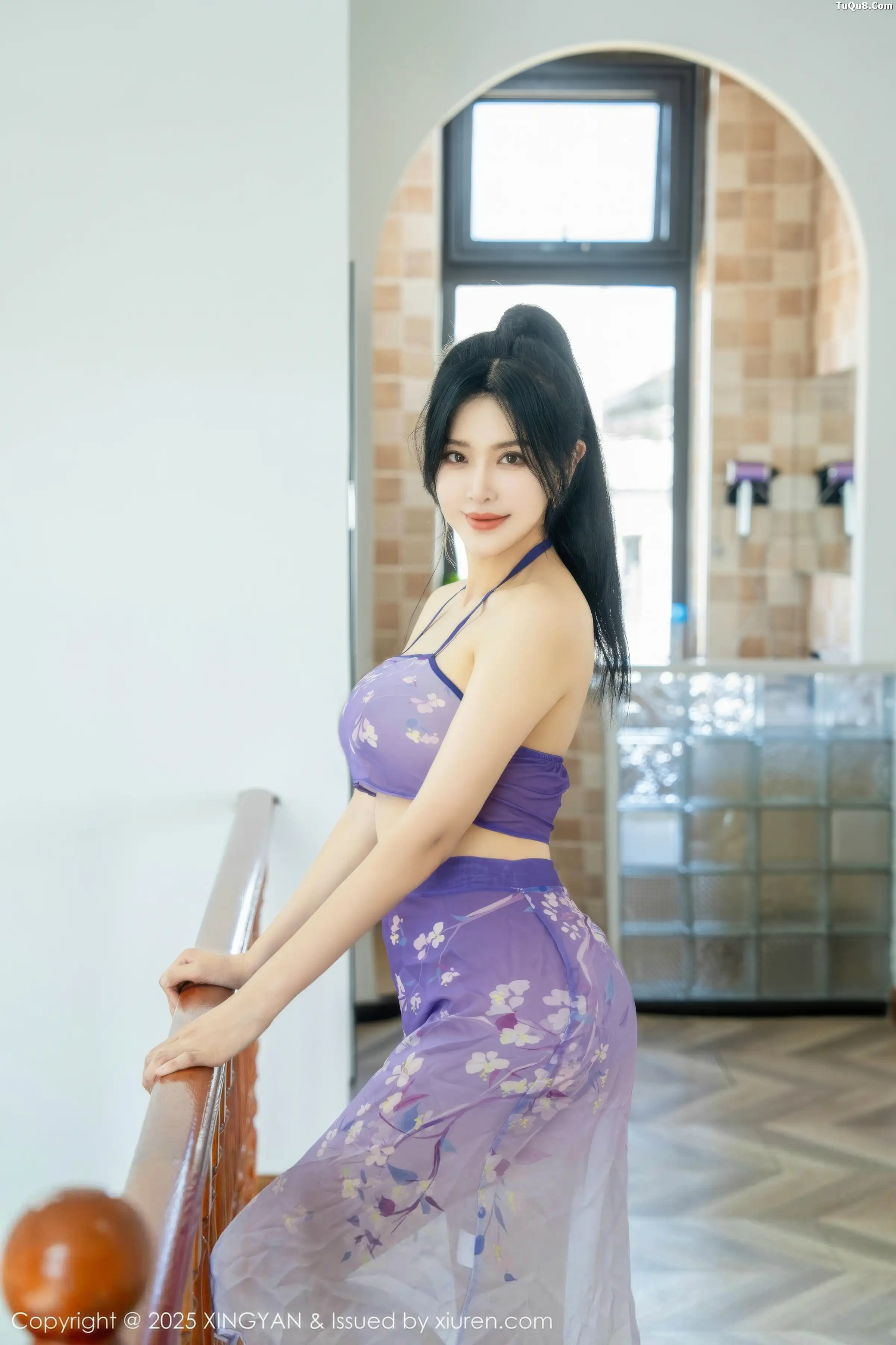 刘钰儿宾馆场景情感紫色轻透服饰秀完美身材惹火绝美写真 第 2 张