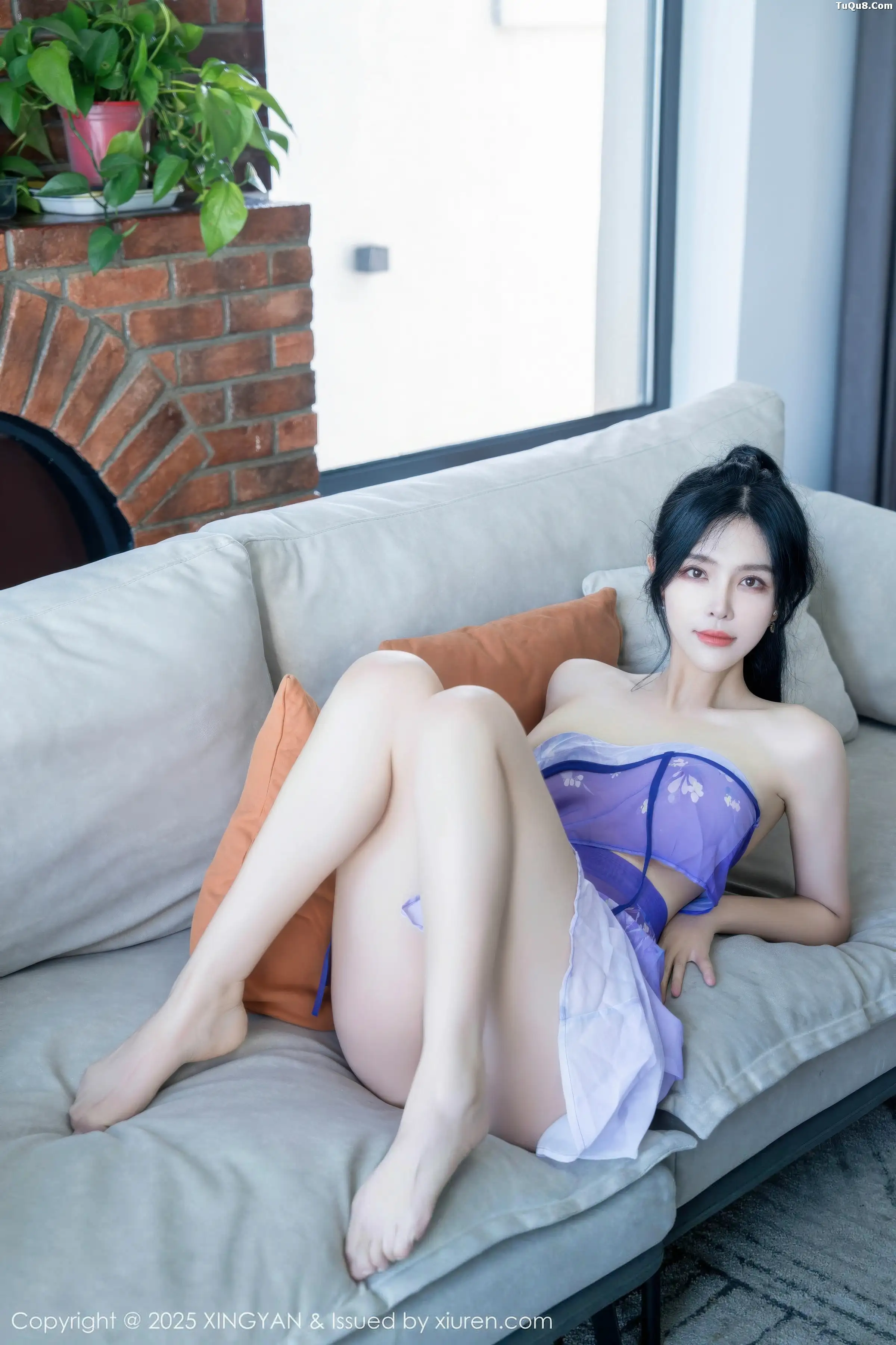 刘钰儿宾馆场景情感紫色轻透服饰秀完美身材惹火绝美写真 第 78 张