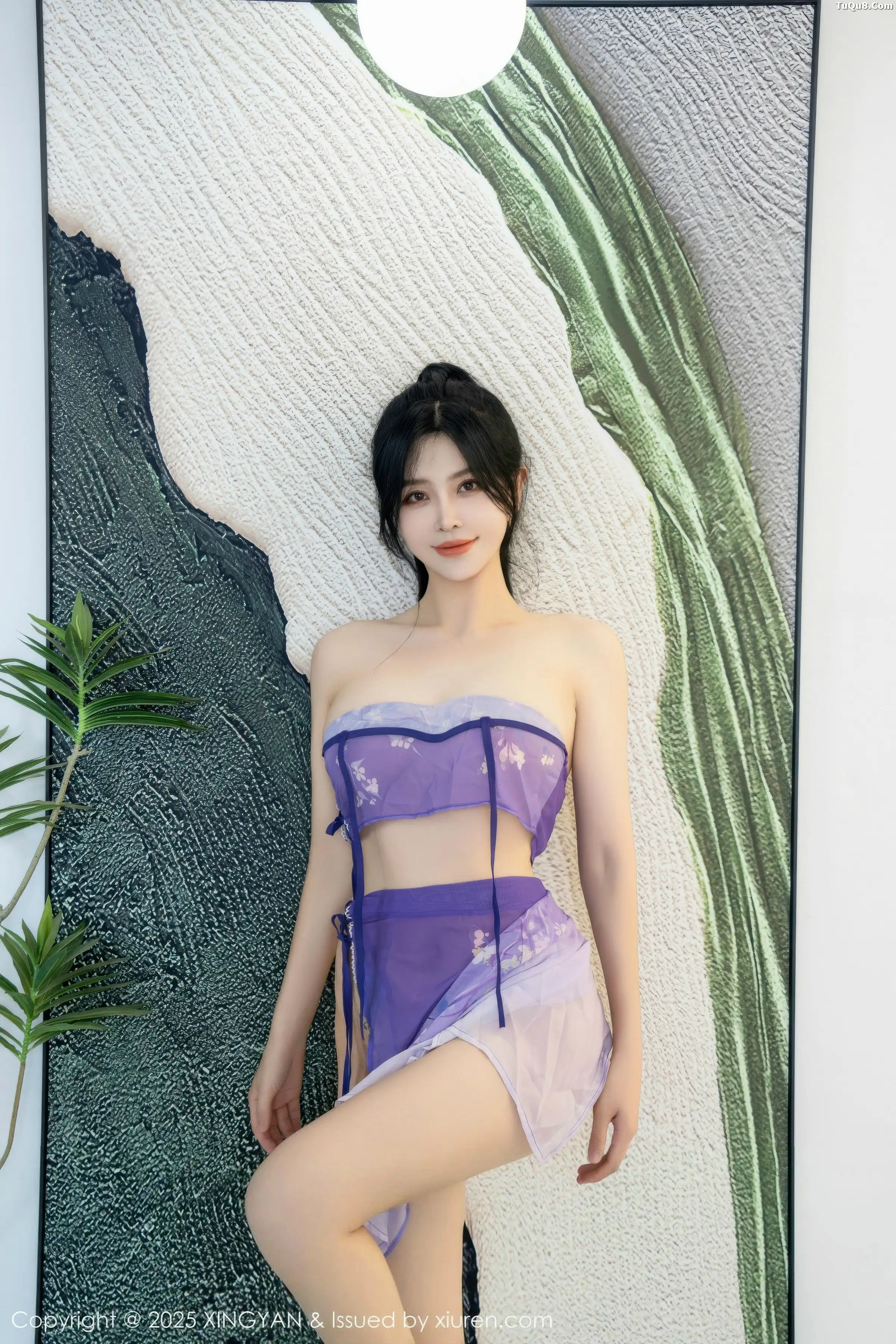刘钰儿宾馆场景情感紫色轻透服饰秀完美身材惹火绝美写真 第 83 张
