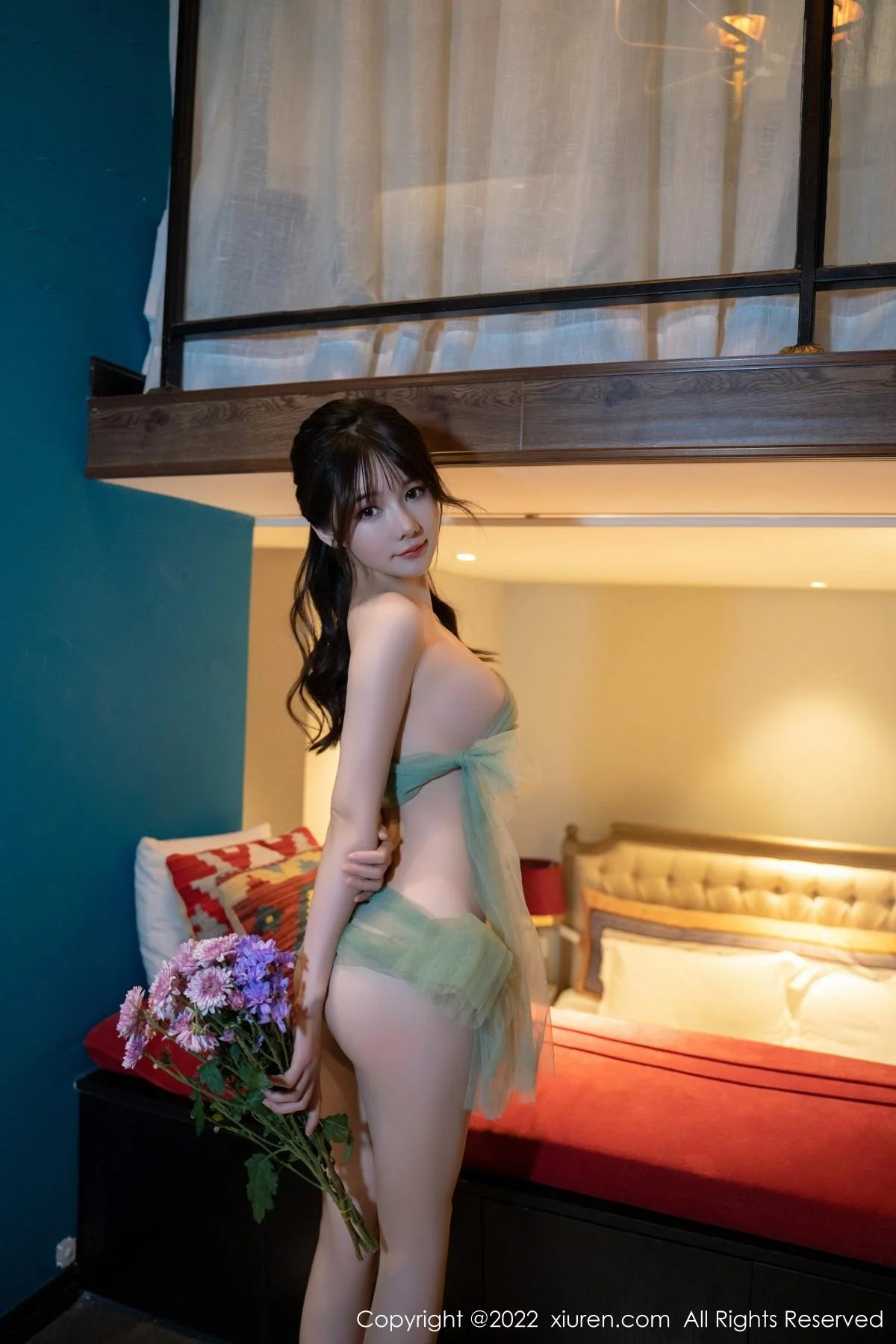 婠婠么居家私房性感轻透薄纱裹身秀绝美身材火辣绝美写真 第 15 张