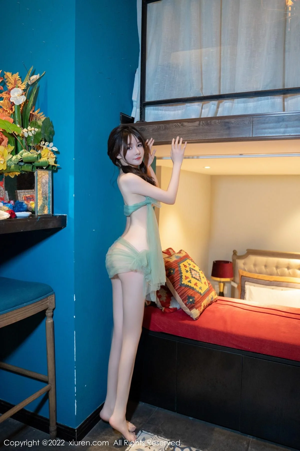 婠婠么居家私房性感轻透薄纱裹身秀绝美身材火辣绝美写真 第 8 张