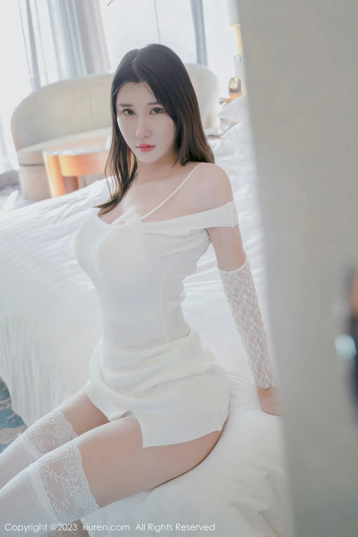 夏沫沫tifa阳朔旅拍居家系列性感白色服秀丰乳肥臀绝美写真 第 11 张