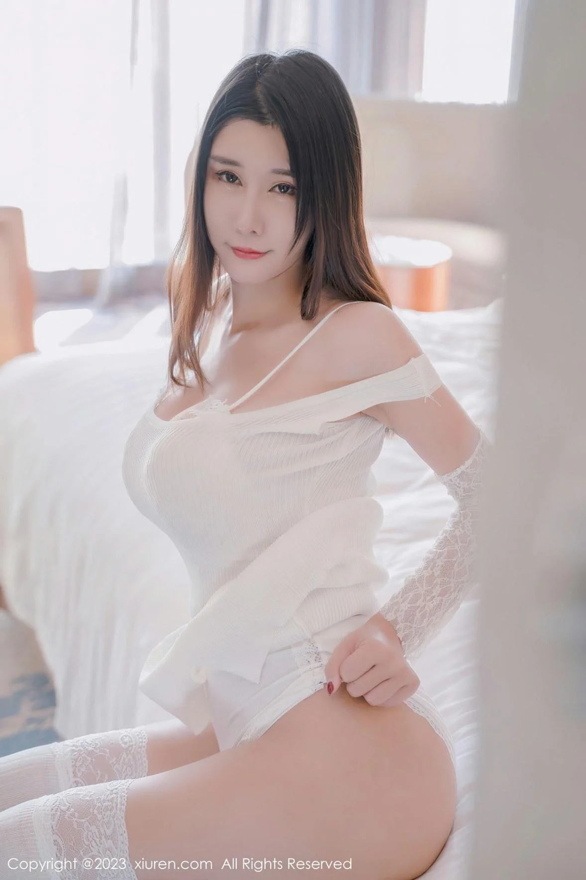 夏沫沫tifa阳朔旅拍居家系列性感白色服秀丰乳肥臀绝美写真 第 12 张