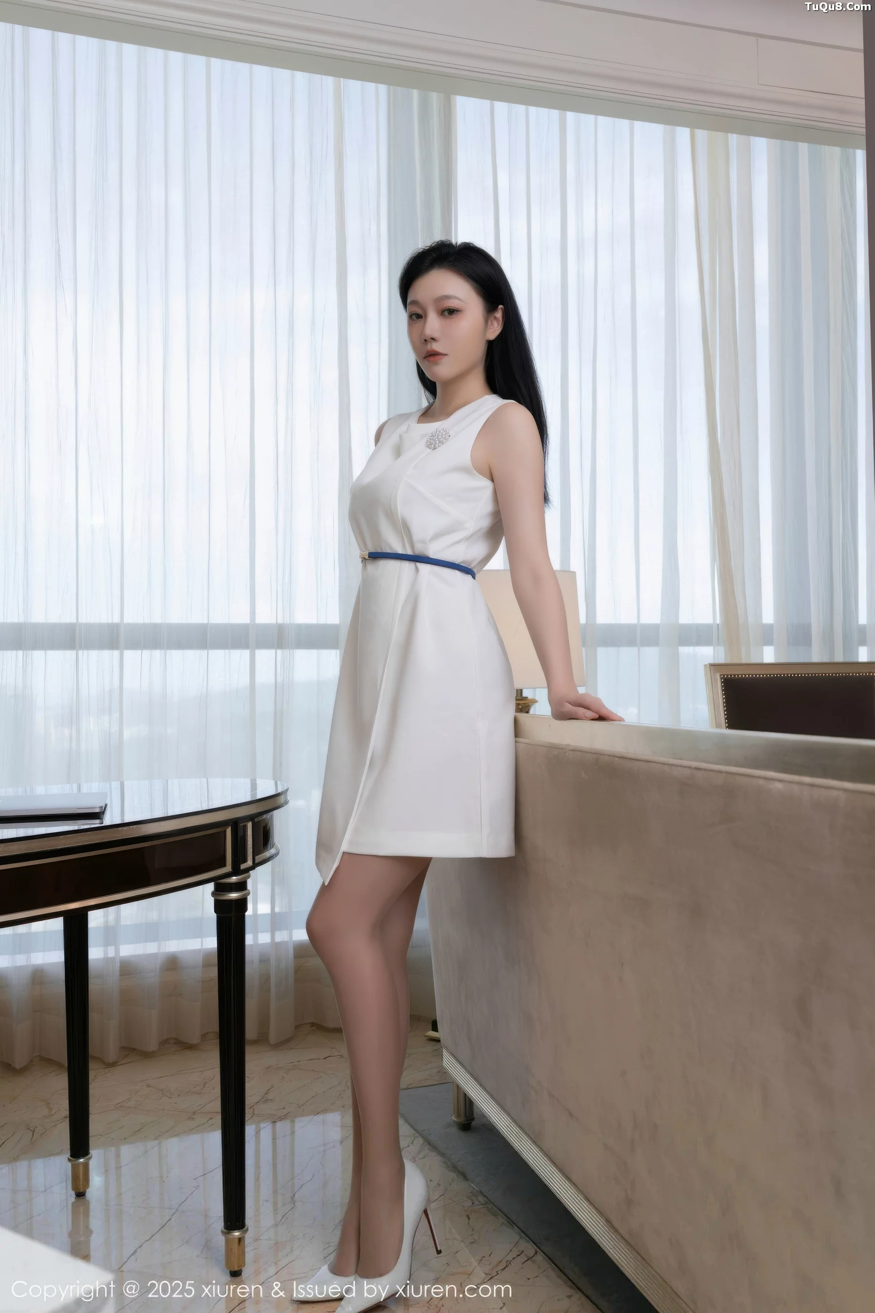 安然anran性感蓝灰色内衣配超薄肉丝秀曼妙身姿绝美写真 第 14 张