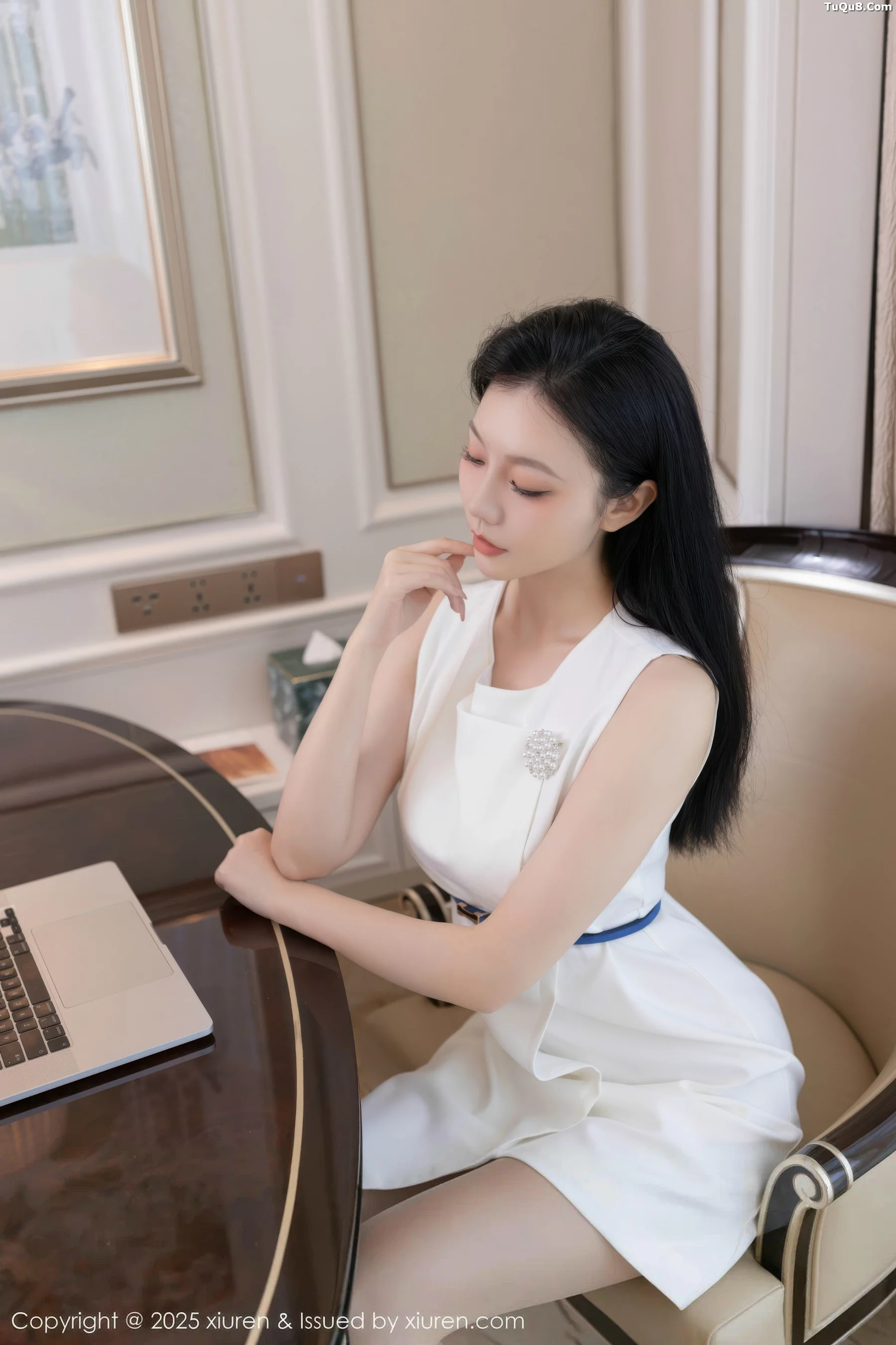 安然anran性感蓝灰色内衣配超薄肉丝秀曼妙身姿绝美写真 第 16 张