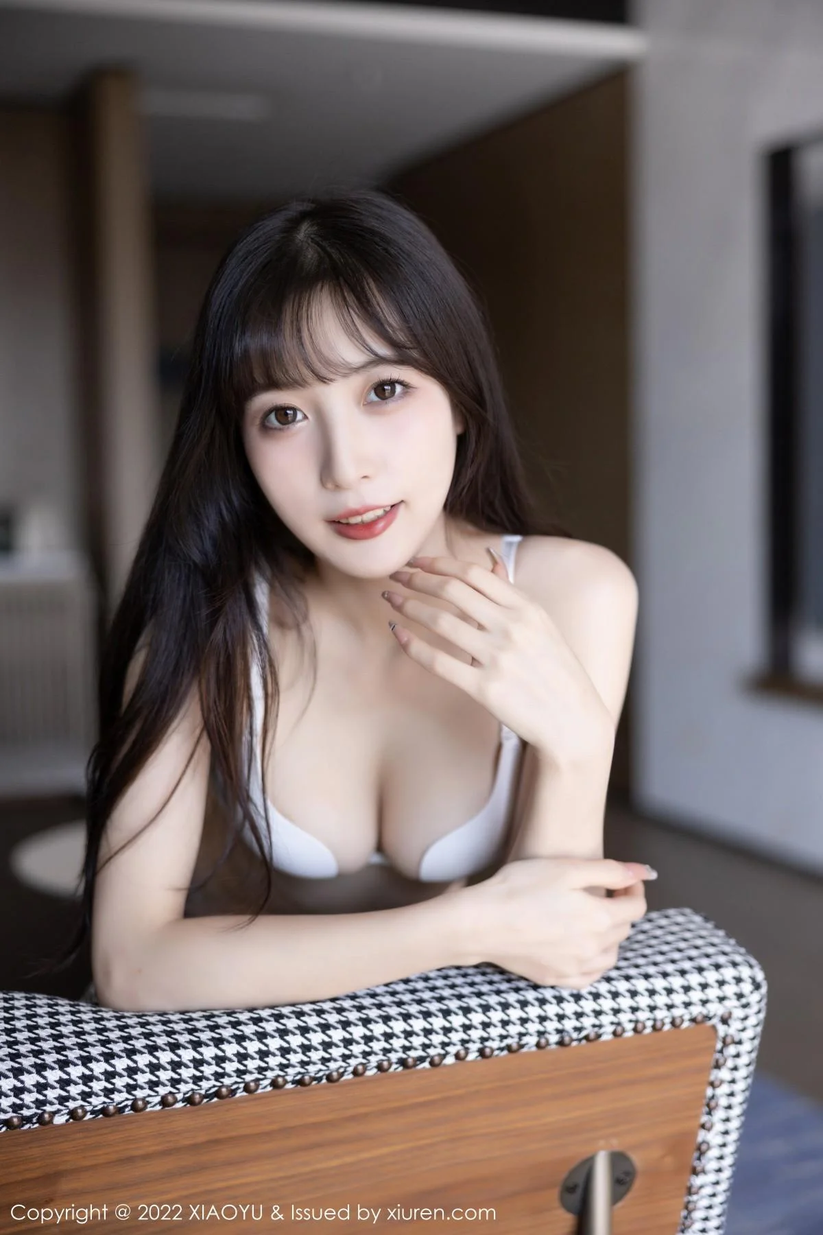 林星阑白色连衣裙配超薄肉丝露性感白色内衣迷人绝美写真 第 108 张