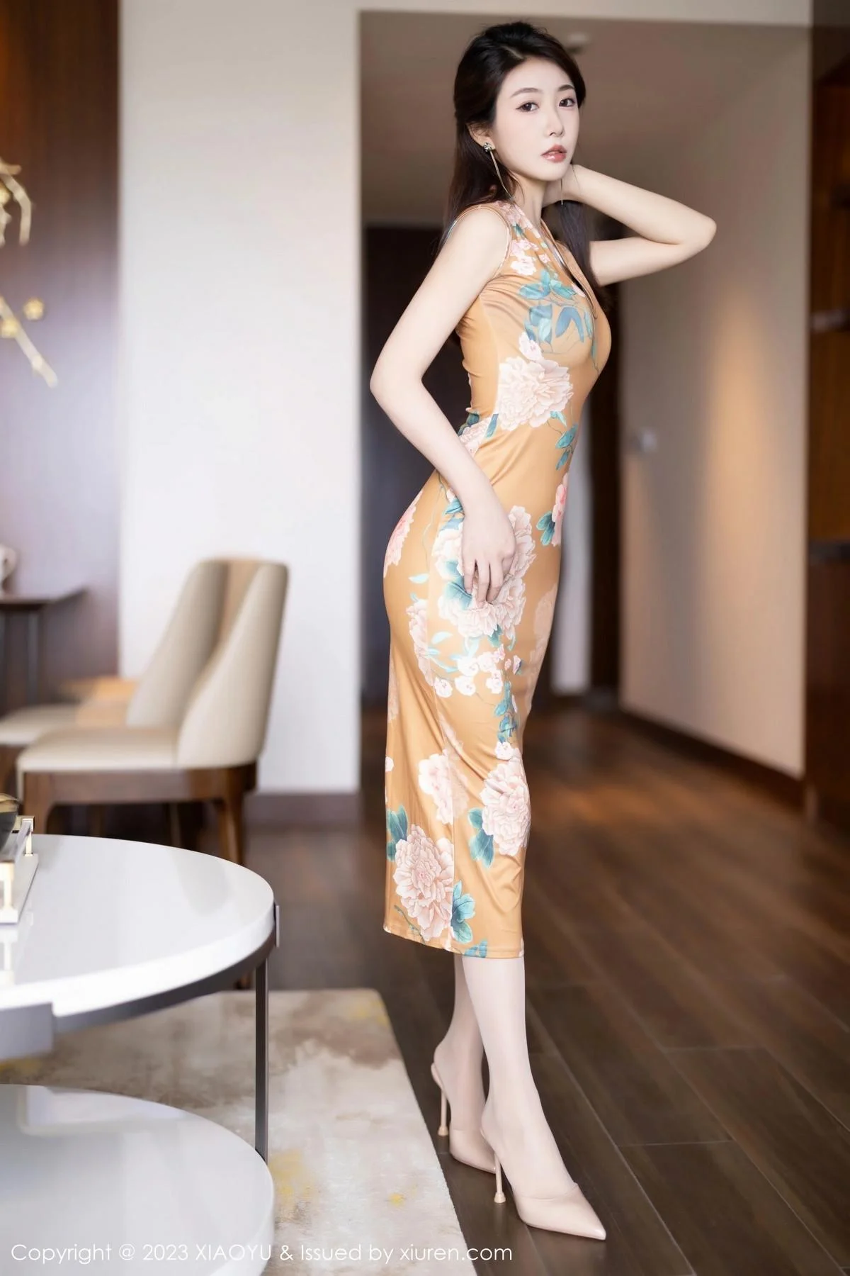 苏苏阿私房性感暖色旗袍+粉色连体内衣秀曼妙身姿绝美写真 第 27 张