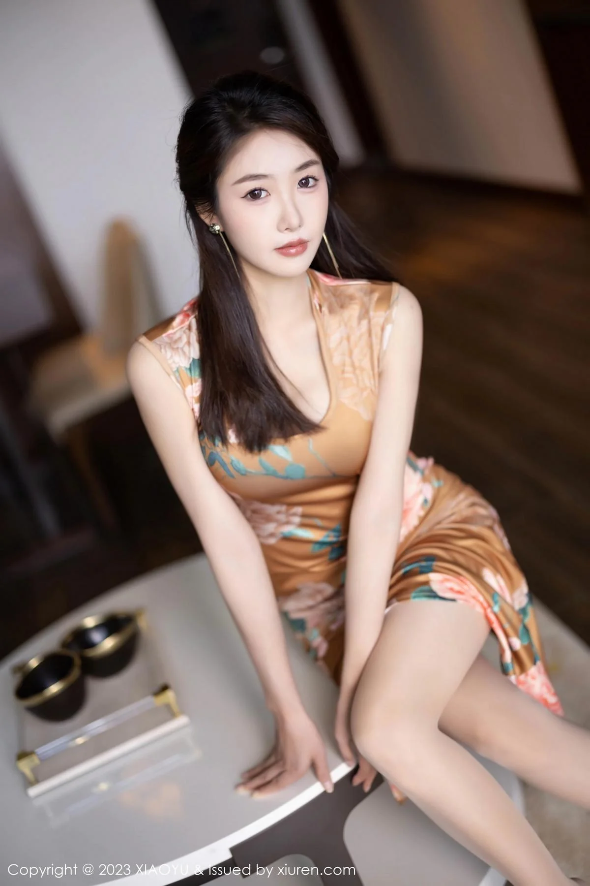 苏苏阿私房性感暖色旗袍+粉色连体内衣秀曼妙身姿绝美写真 第 50 张