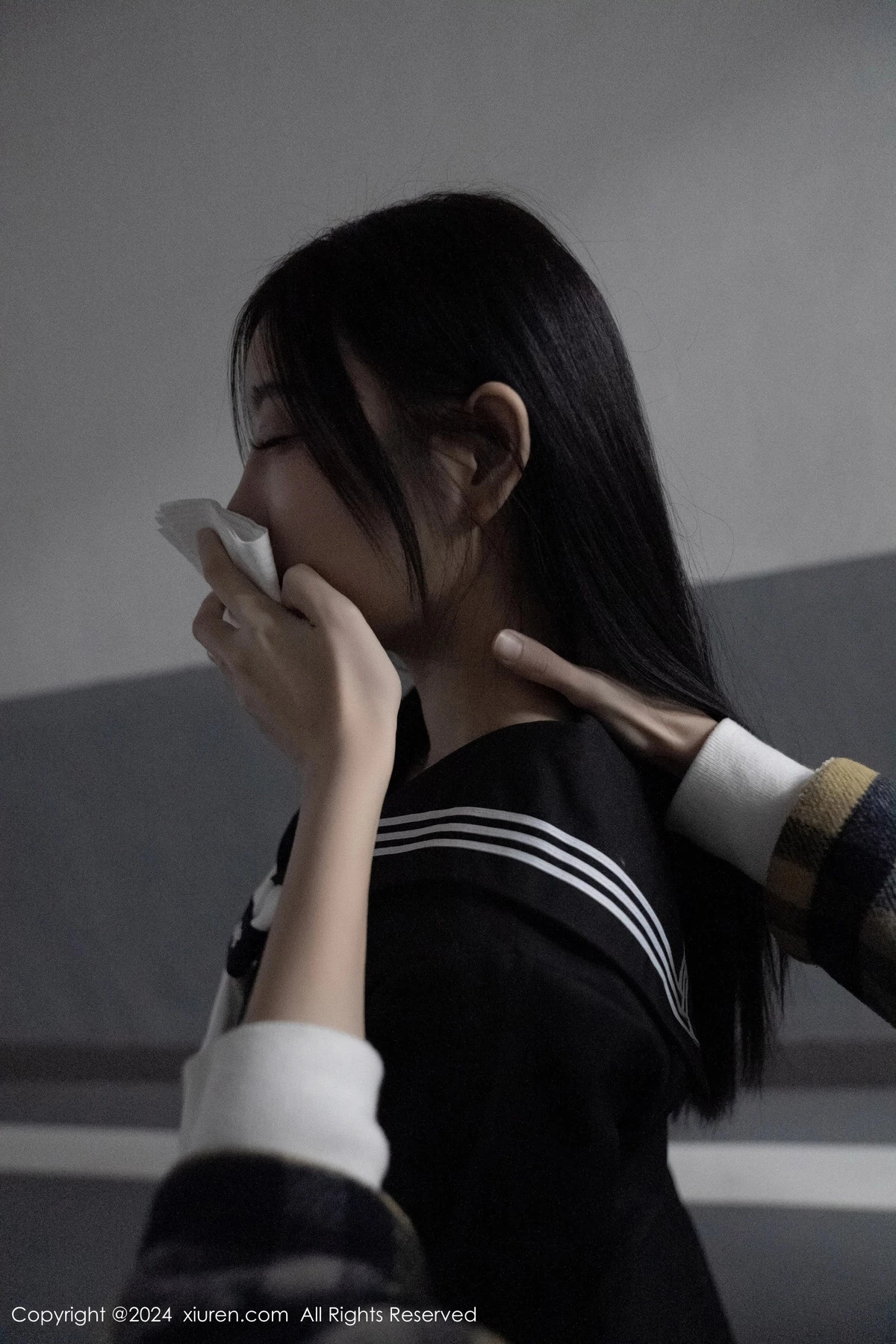 杨晨晨Yome性感黑色制服露黄色内衣秀丰腴身材完美绝美写真 第 9 张
