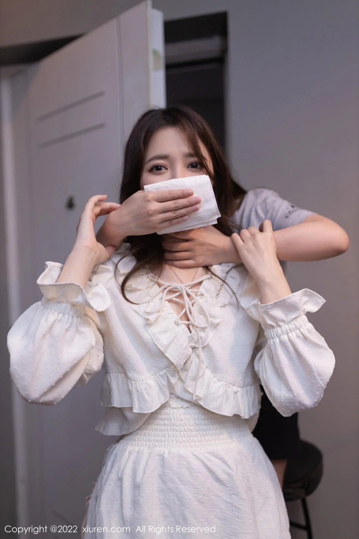 鱼子酱Fish云南旅拍性感白色蕾丝内衣秀曼妙身姿绝美写真 第 9 张