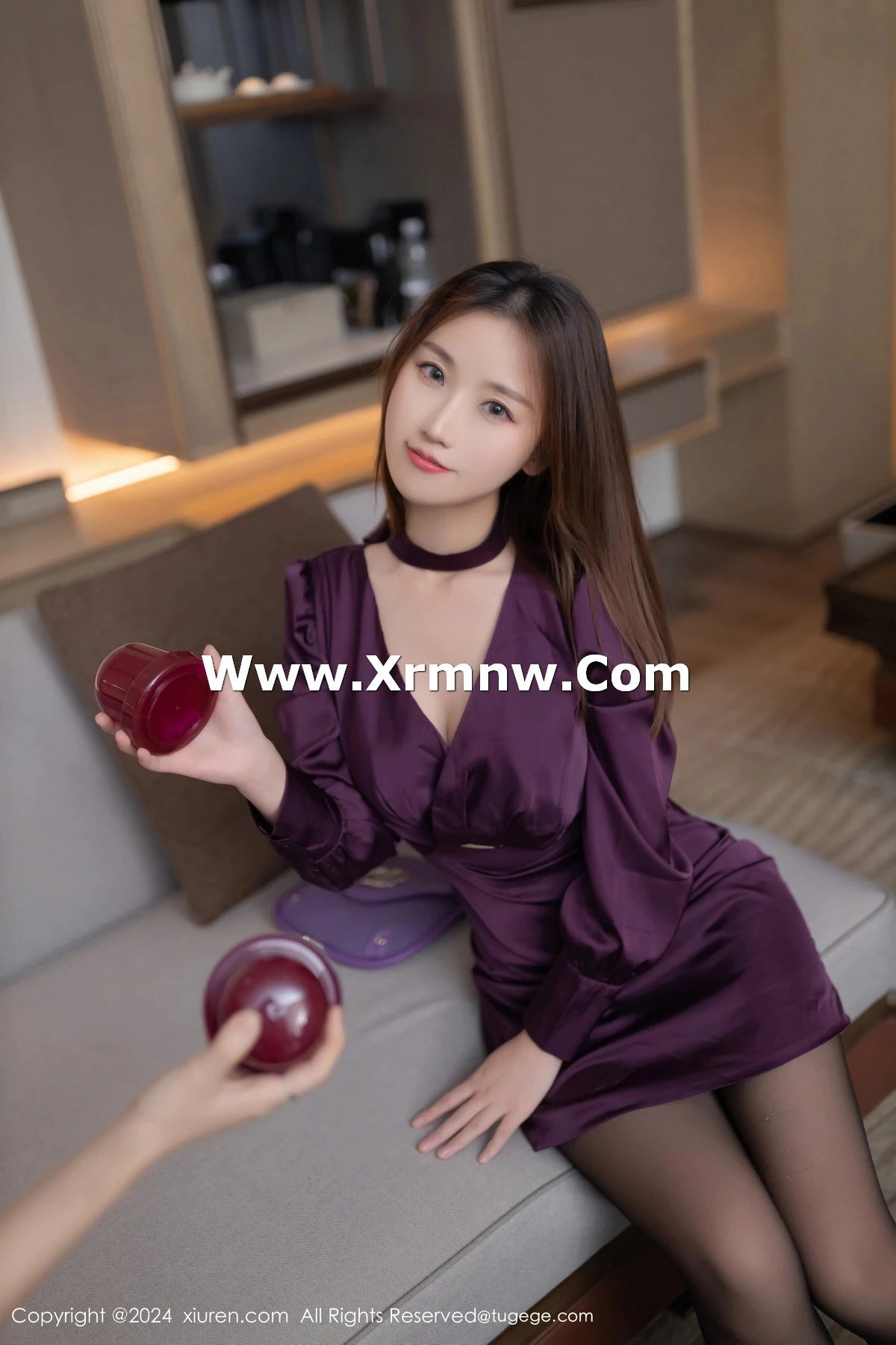 杏子Yada性感紫色服饰露紫灰蕾丝内衣秀曼妙身姿绝美写真 第 48 张
