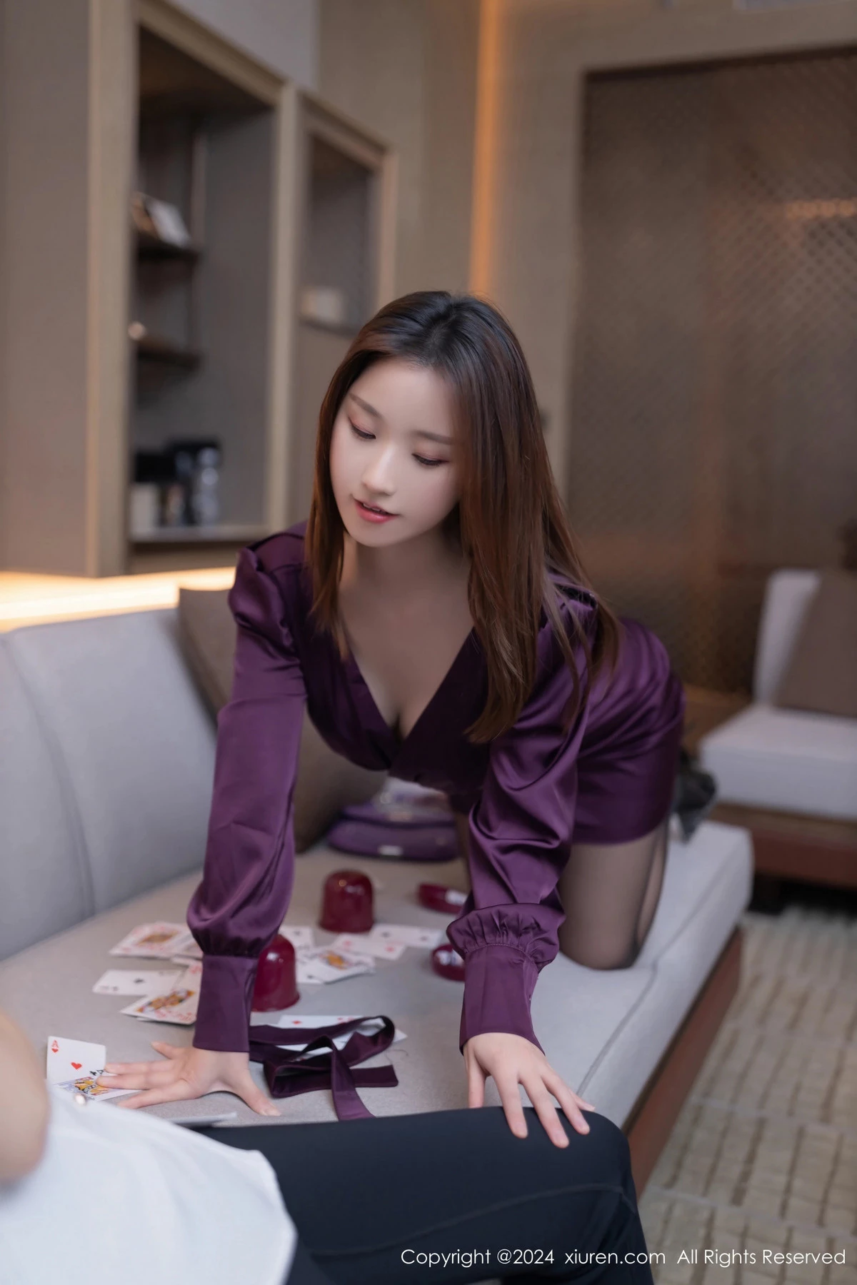 杏子Yada性感紫色服饰露紫灰蕾丝内衣秀曼妙身姿绝美写真 第 54 张