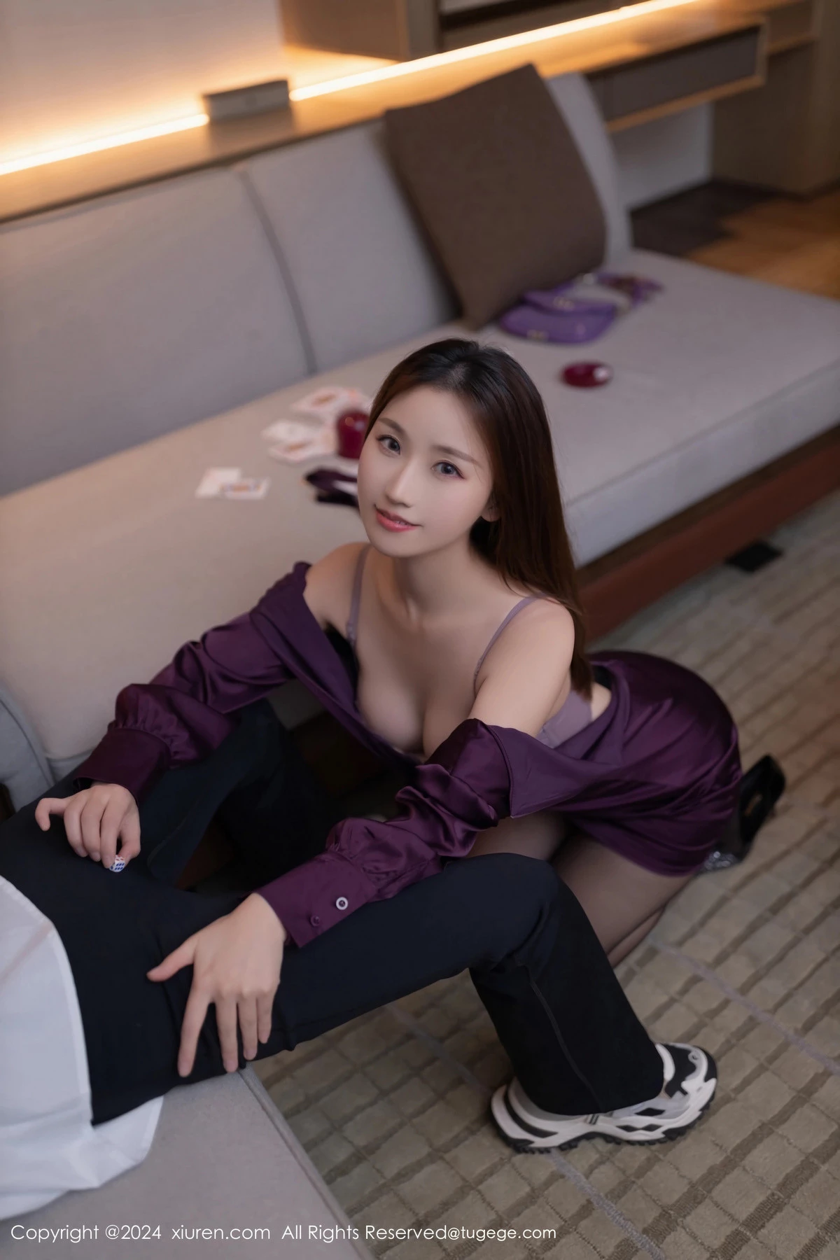 杏子Yada性感紫色服饰露紫灰蕾丝内衣秀曼妙身姿绝美写真 第 63 张