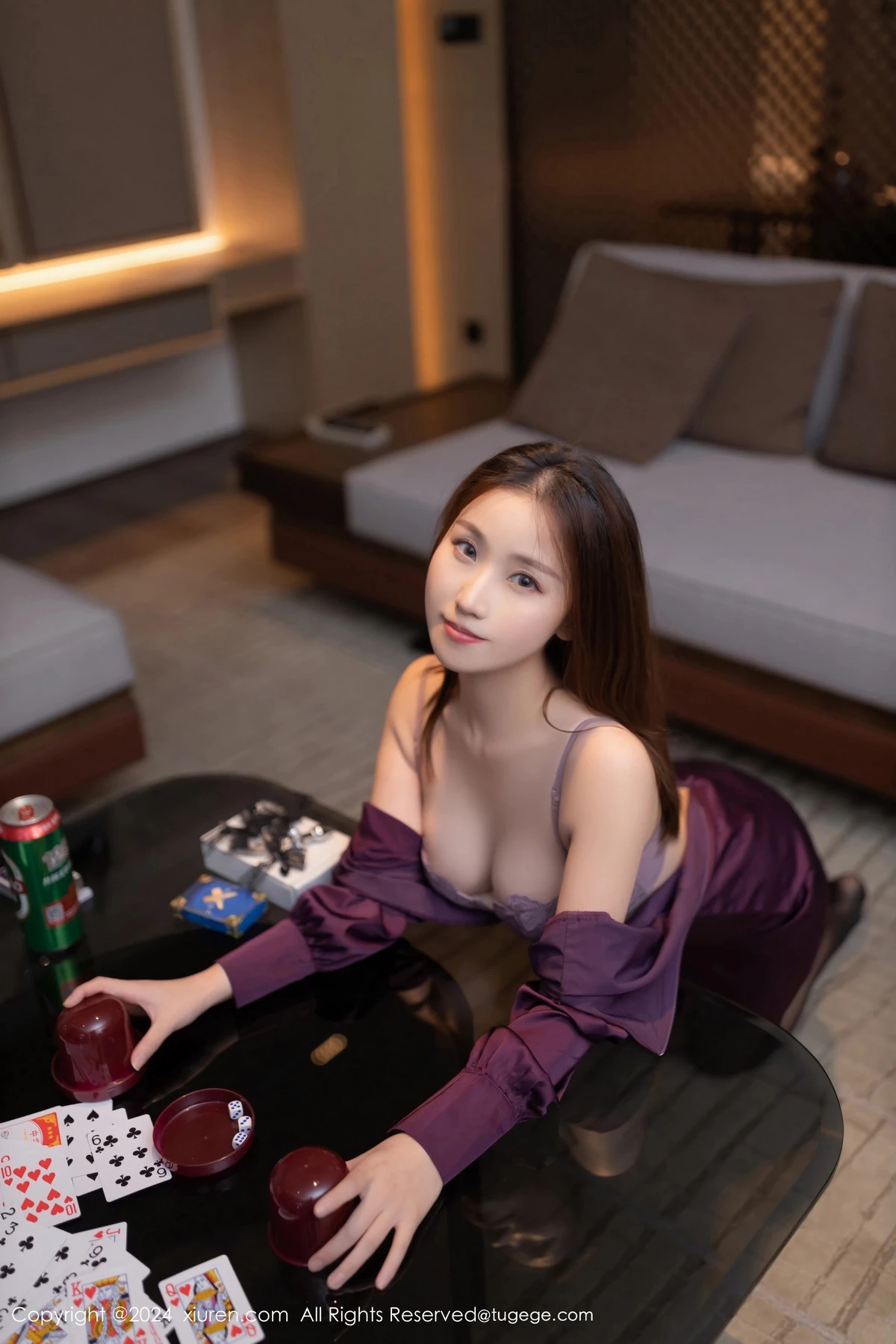 杏子Yada性感紫色服饰露紫灰蕾丝内衣秀曼妙身姿绝美写真 第 67 张