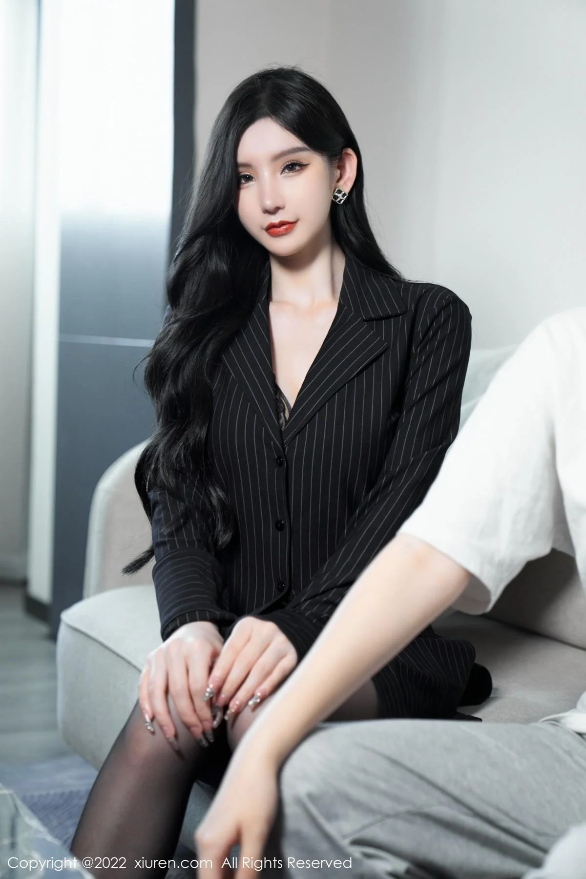 周于希Sally心愿旅拍私房黑色情趣薄纱秀豪乳撩人绝美写真 第 11 张