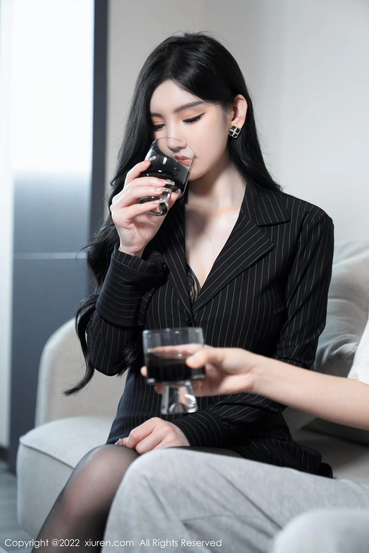 周于希Sally心愿旅拍私房黑色情趣薄纱秀豪乳撩人绝美写真 第 15 张