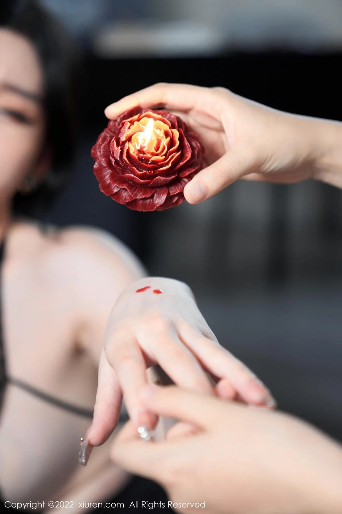 周于希Sally心愿旅拍私房黑色情趣薄纱秀豪乳撩人绝美写真 第 67 张