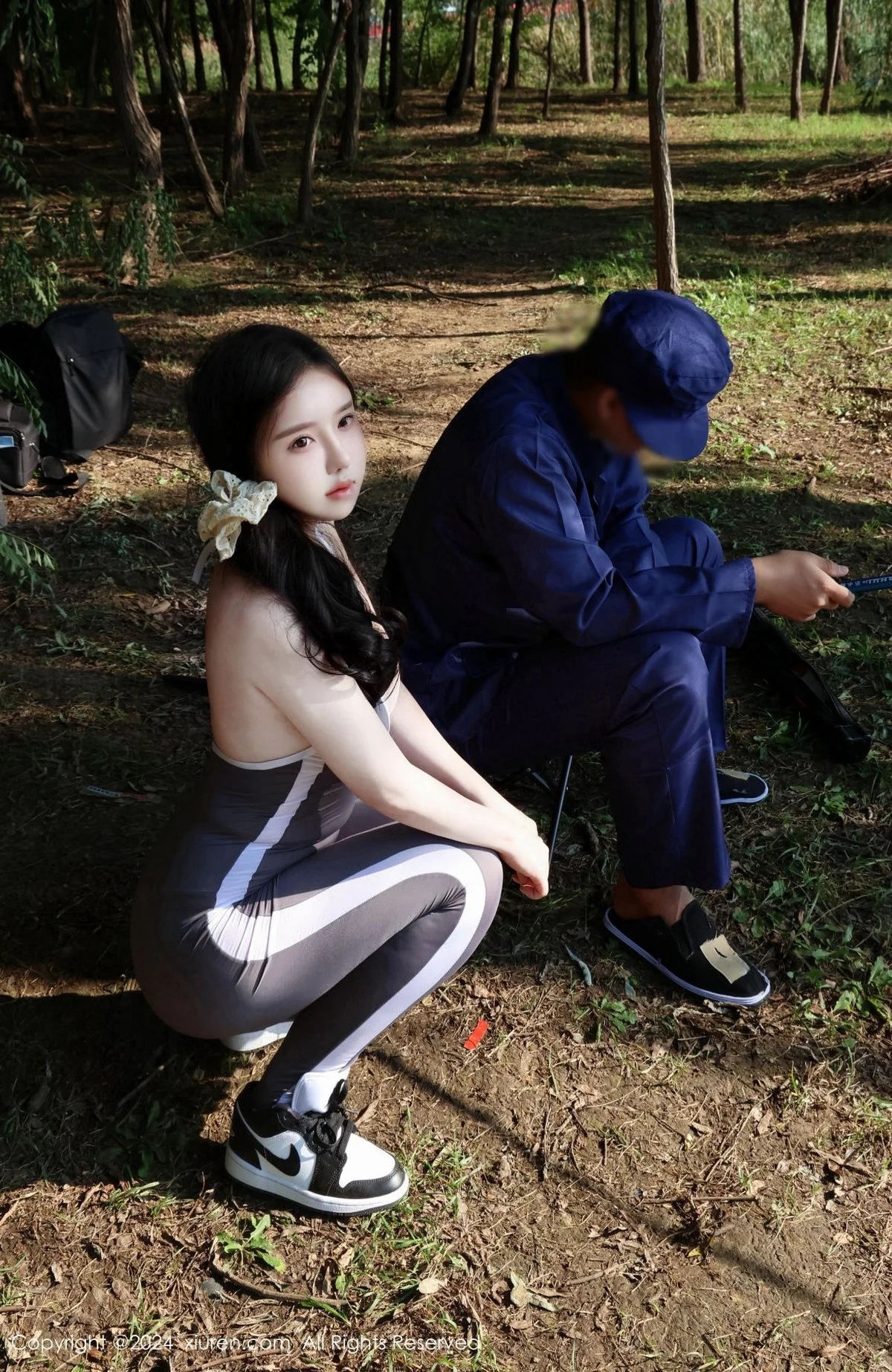小薯条nienie晨跑主题性感灰色运动服饰秀完美身材绝美写真 第 50 张
