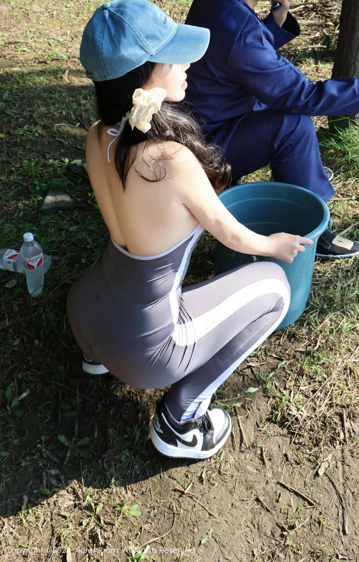 小薯条nienie晨跑主题性感灰色运动服饰秀完美身材绝美写真 第 53 张