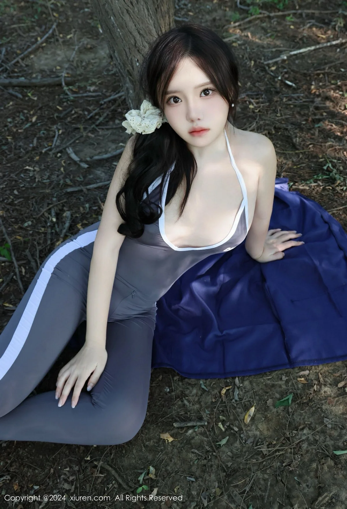 小薯条nienie晨跑主题性感灰色运动服饰秀完美身材绝美写真 第 65 张
