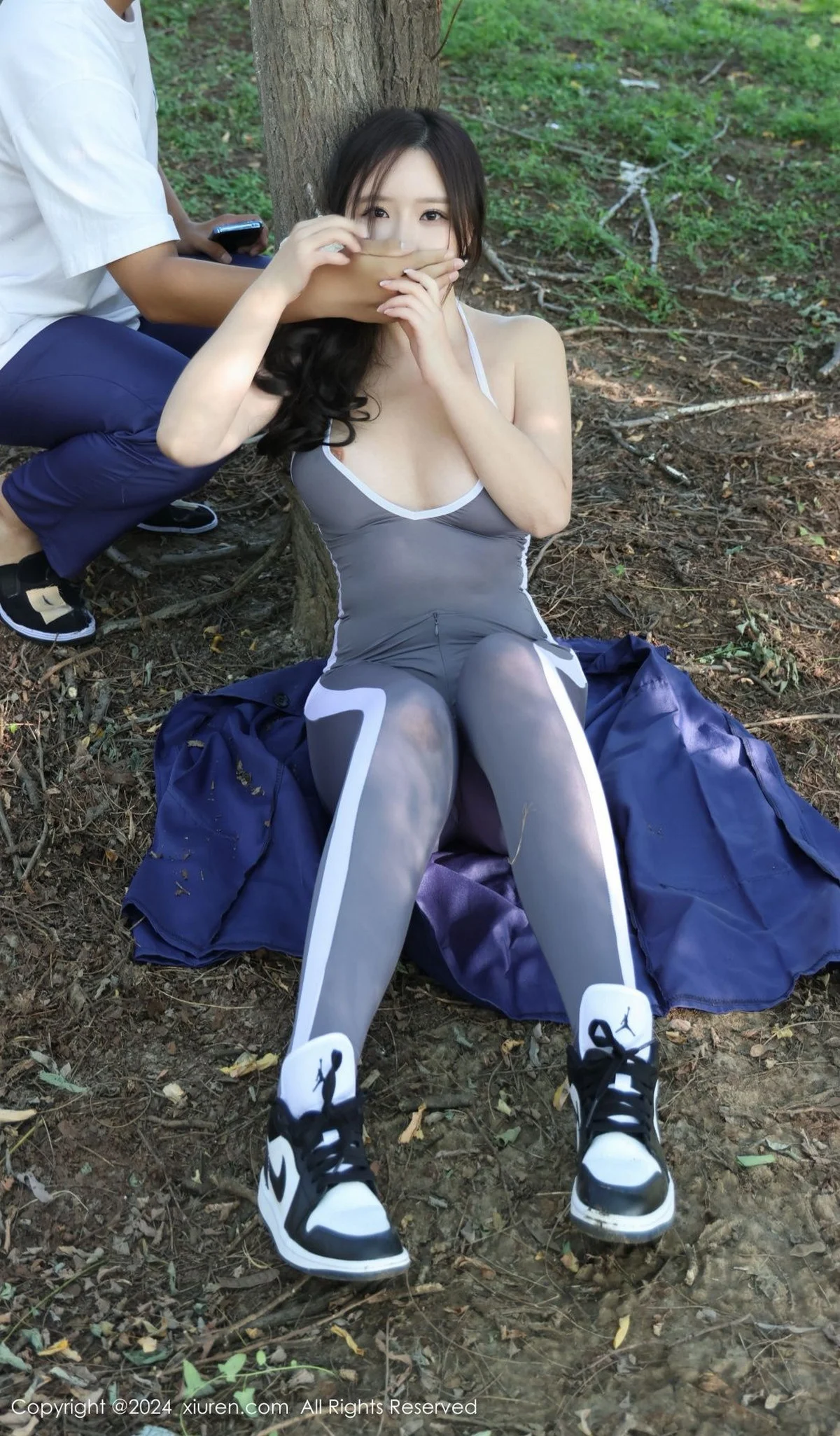 小薯条nienie晨跑主题性感灰色运动服饰秀完美身材绝美写真 第 73 张