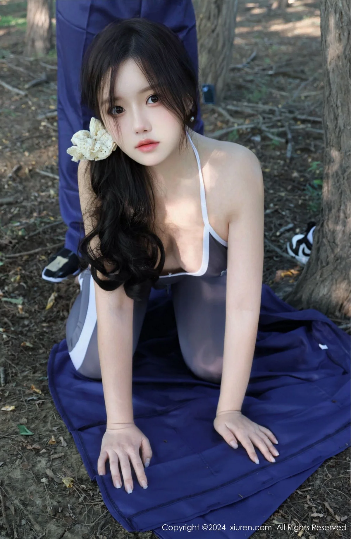 小薯条nienie晨跑主题性感灰色运动服饰秀完美身材绝美写真 第 74 张