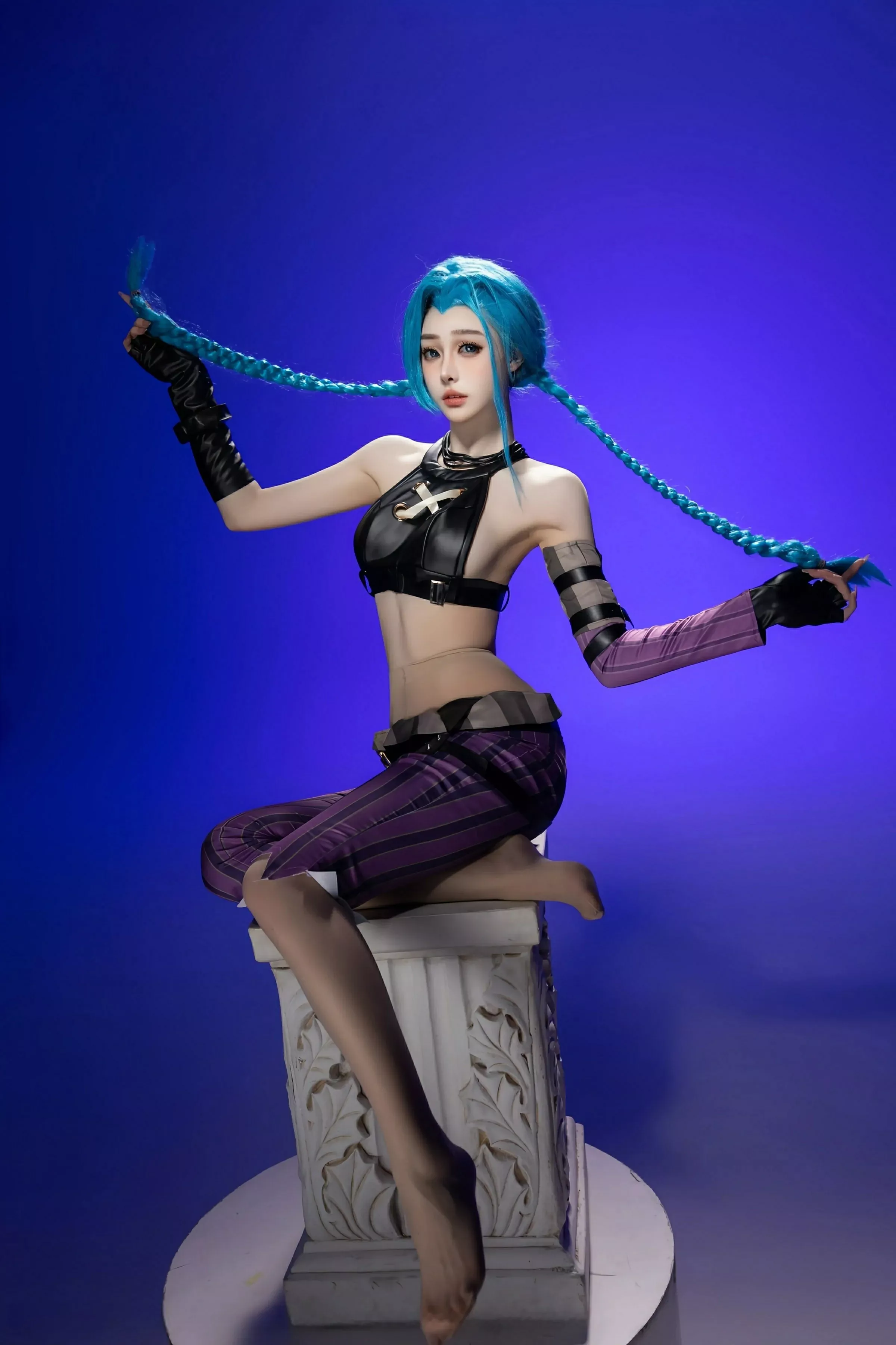 小逗逗性感Cosplay装扮配肉色丝袜秀曼妙身姿迷人绝美写真 第 20 张