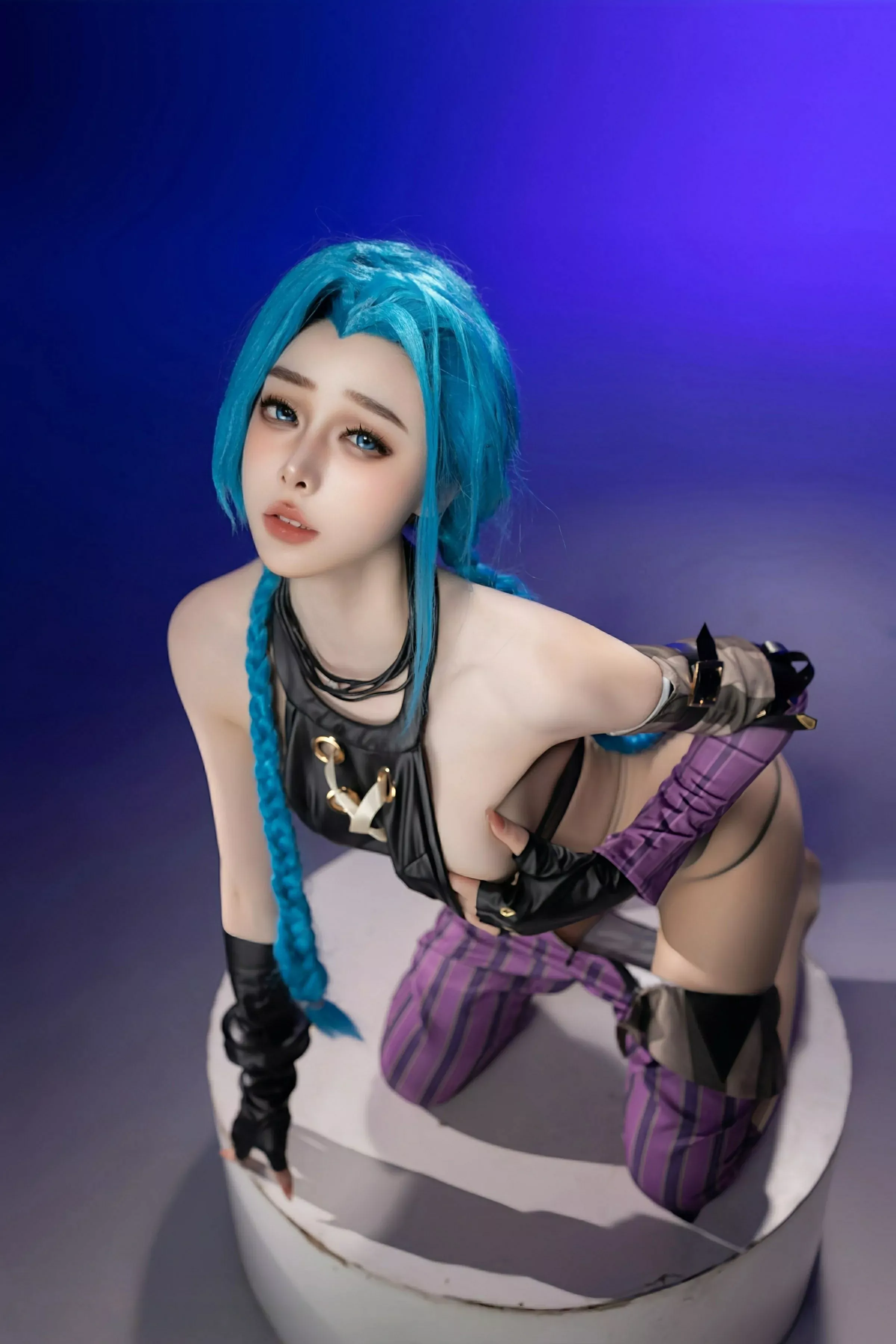 小逗逗性感Cosplay装扮配肉色丝袜秀曼妙身姿迷人绝美写真 第 42 张