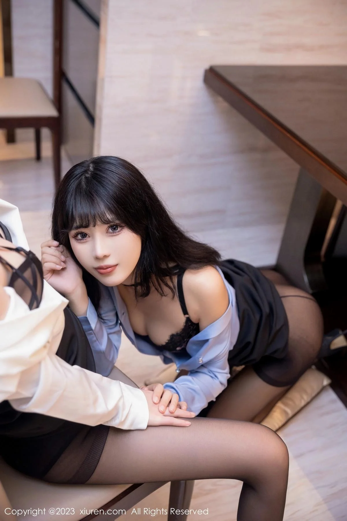 合集江幼瑶浴室主题性感蕾丝内衣配超薄黑丝魅惑写真 第 38 张