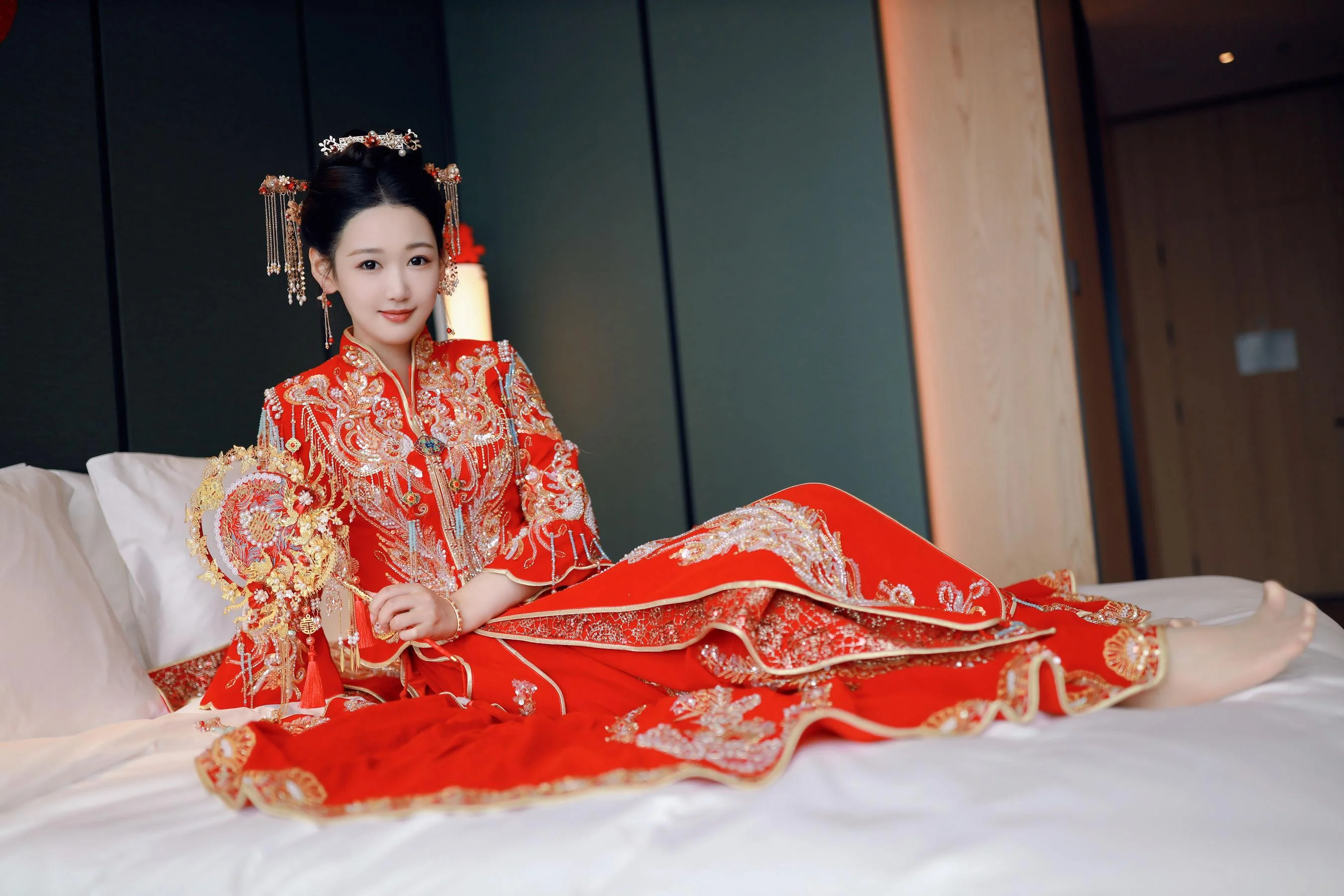 [秀人付费] 唐安琪 诱人私拍福利 新娘写真 第 14 张
