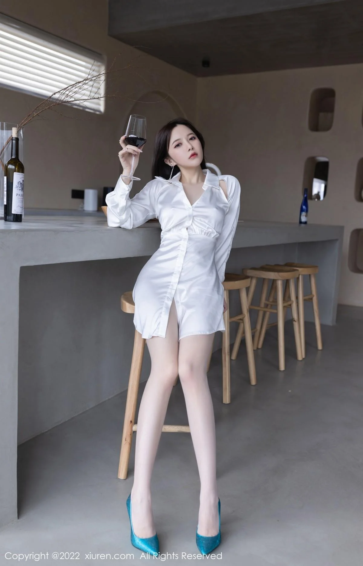 鱼子酱Fish云南旅拍性感白T配超薄肉丝秀婀娜身姿绝美写真 第 27 张