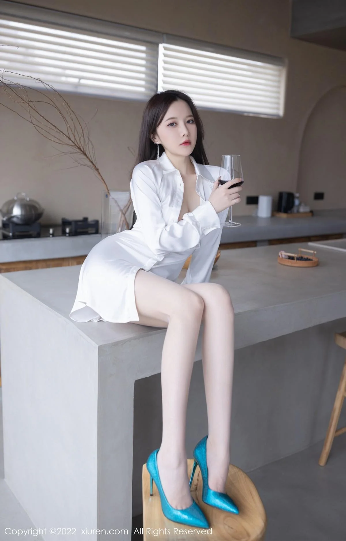 鱼子酱Fish云南旅拍性感白T配超薄肉丝秀婀娜身姿绝美写真 第 42 张