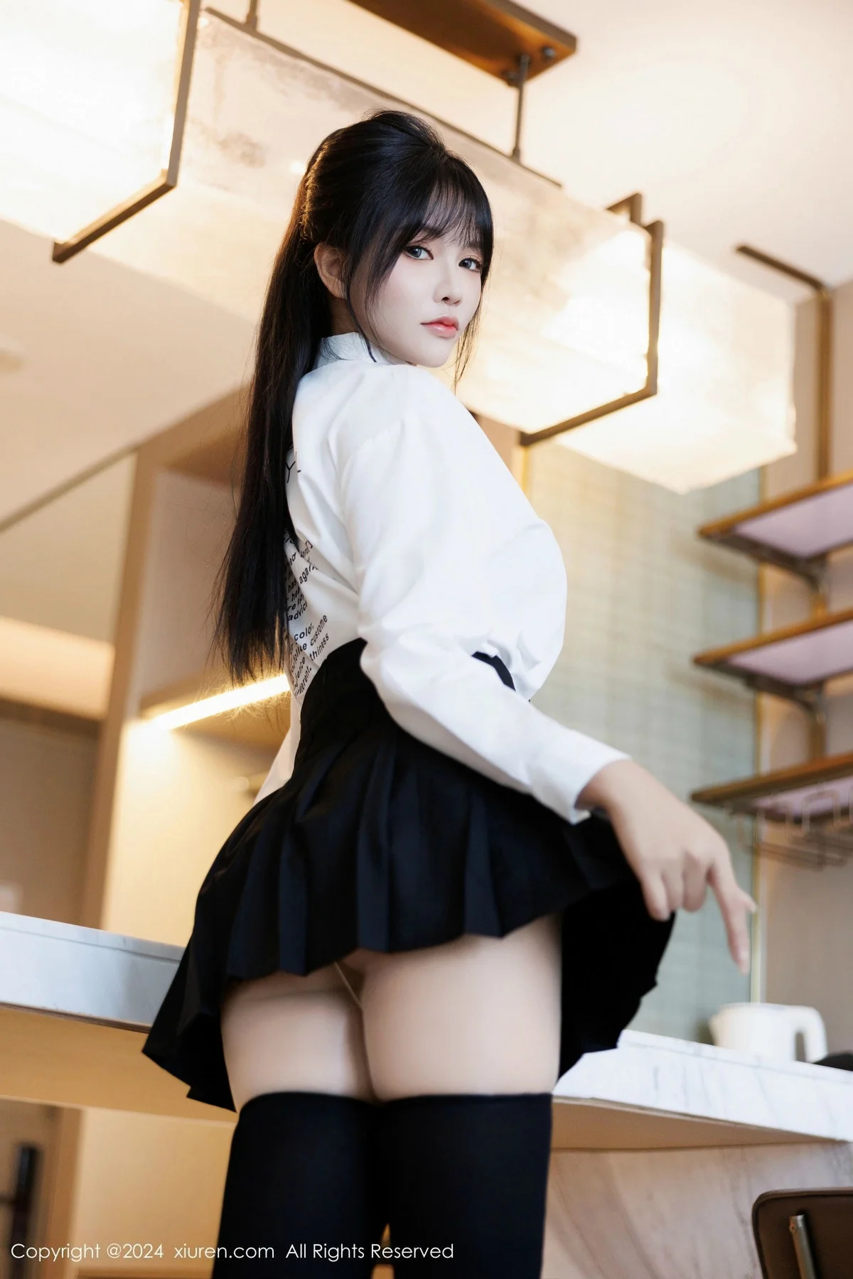 娜比私房性感黑色蕾丝内衣配超薄肉丝秀凹凸身材绝美写真 第 101 张