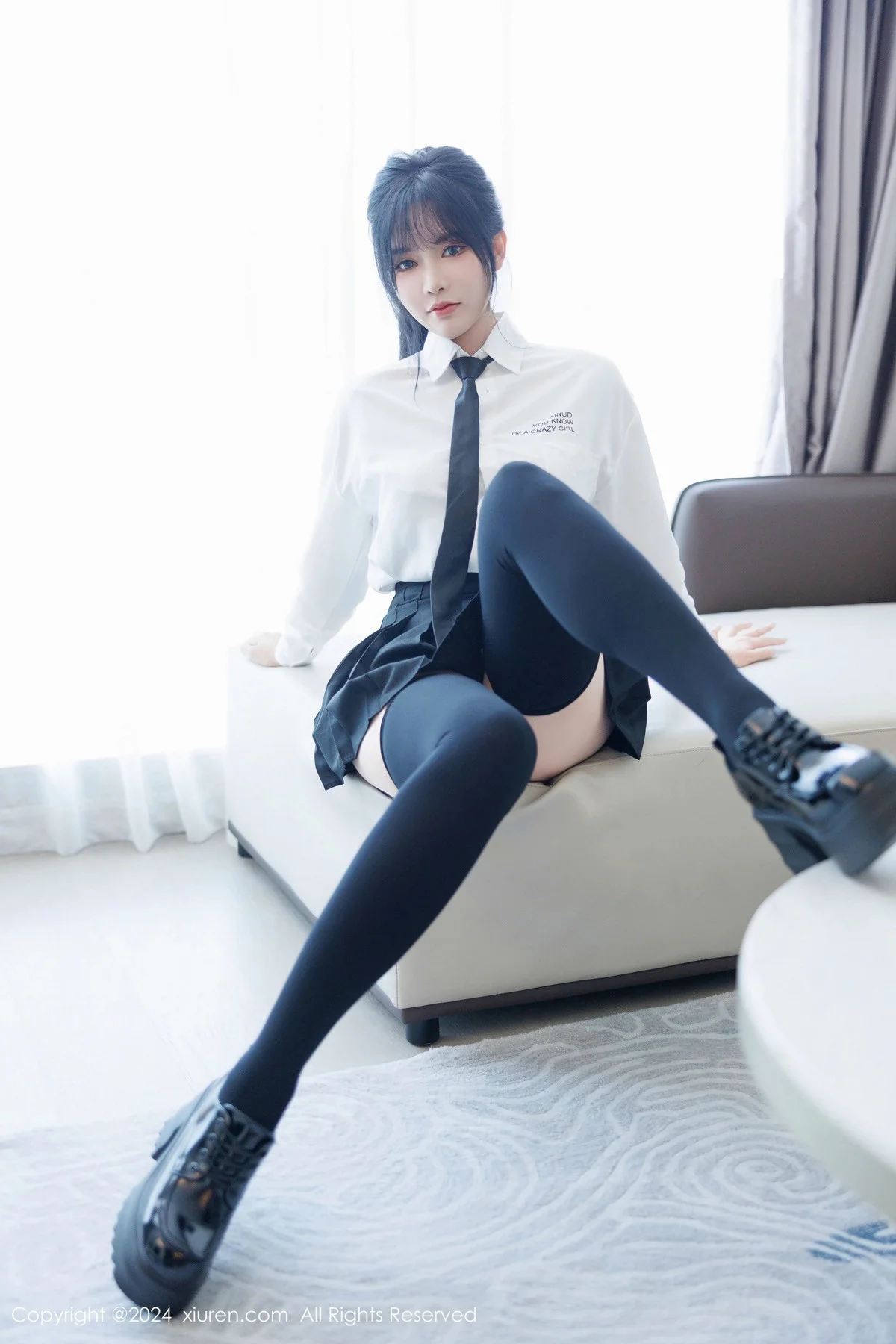 娜比私房性感黑色蕾丝内衣配超薄肉丝秀凹凸身材绝美写真 第 106 张