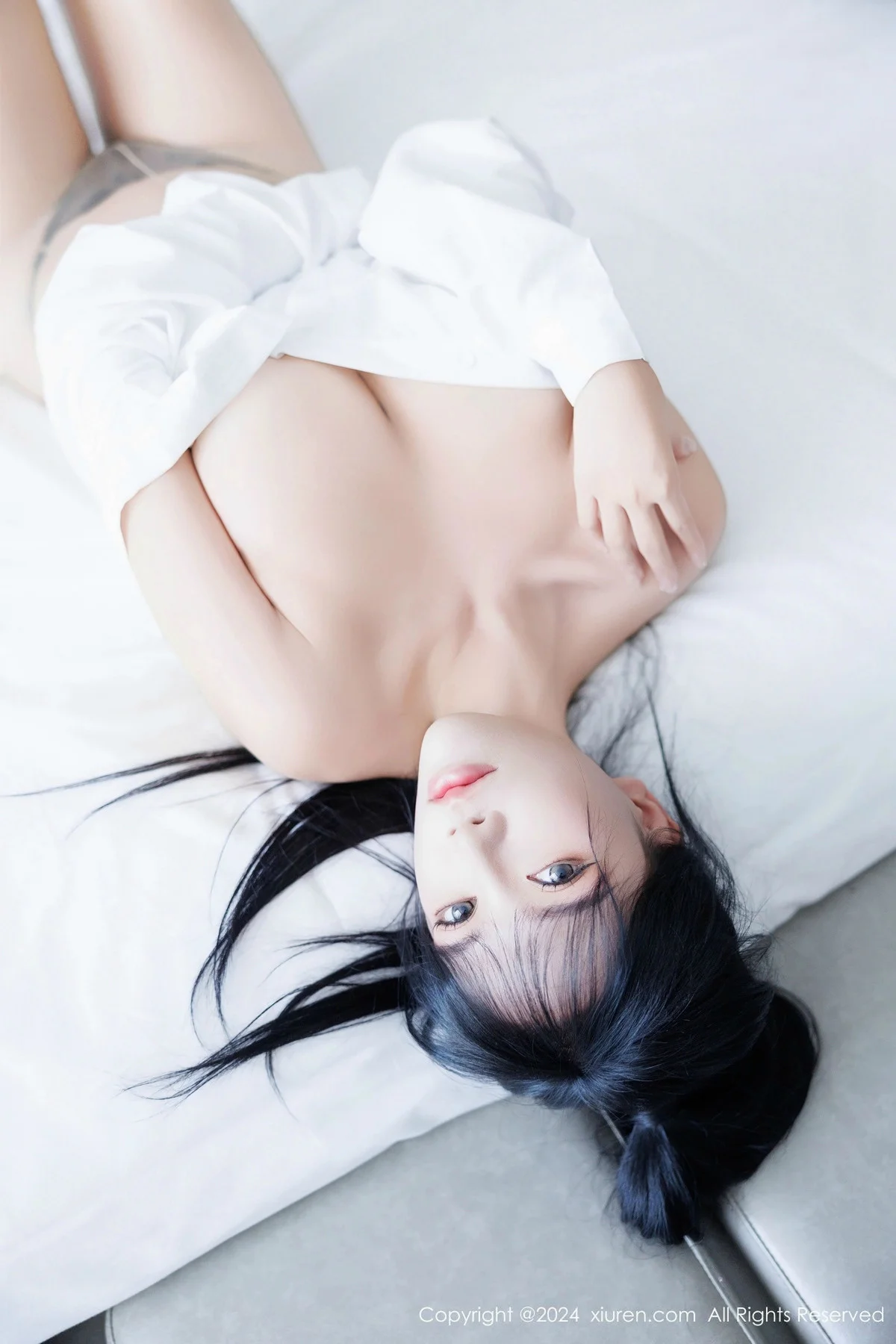 娜比私房性感黑色蕾丝内衣配超薄肉丝秀凹凸身材绝美写真 第 80 张
