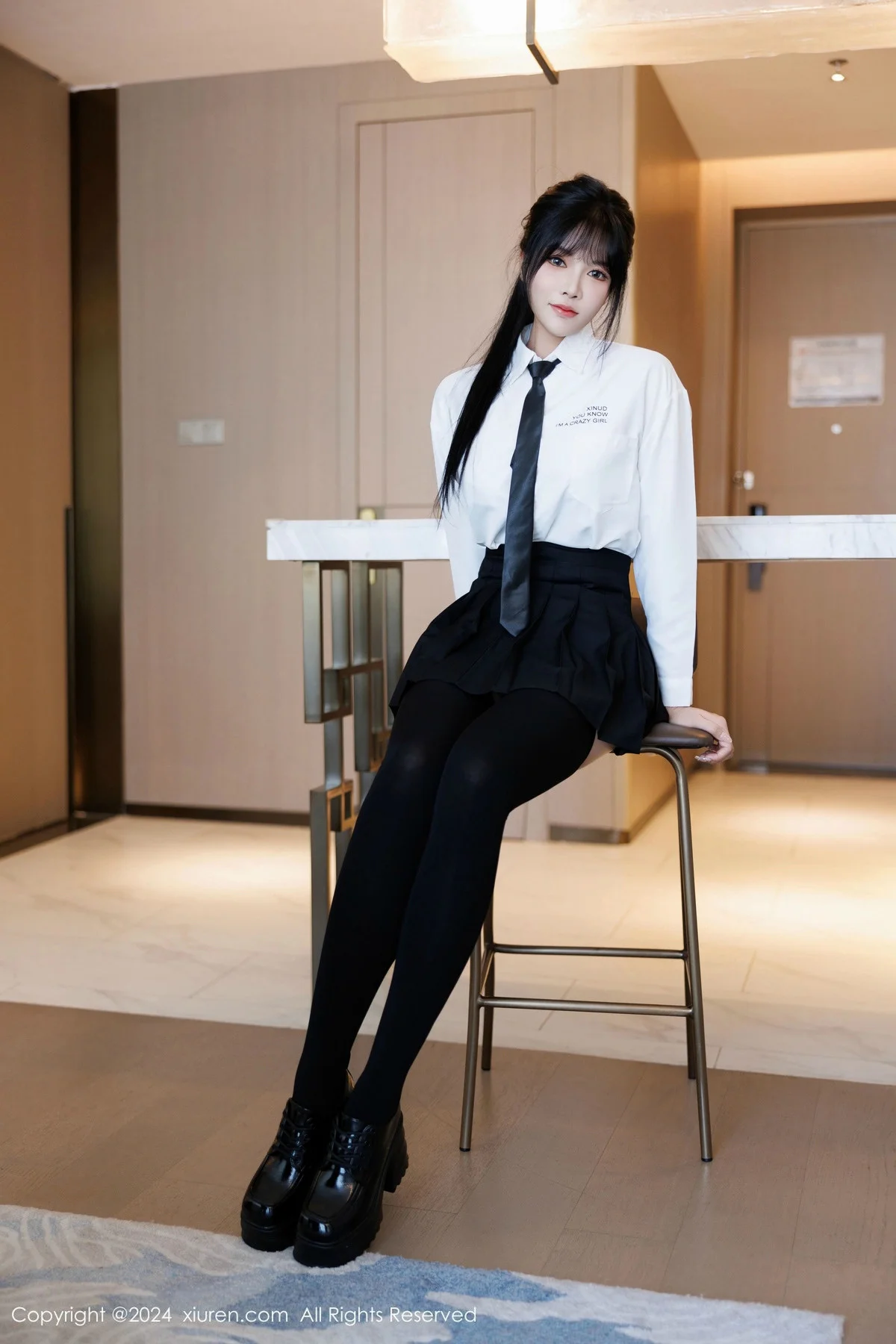 娜比私房性感黑色蕾丝内衣配超薄肉丝秀凹凸身材绝美写真 第 90 张