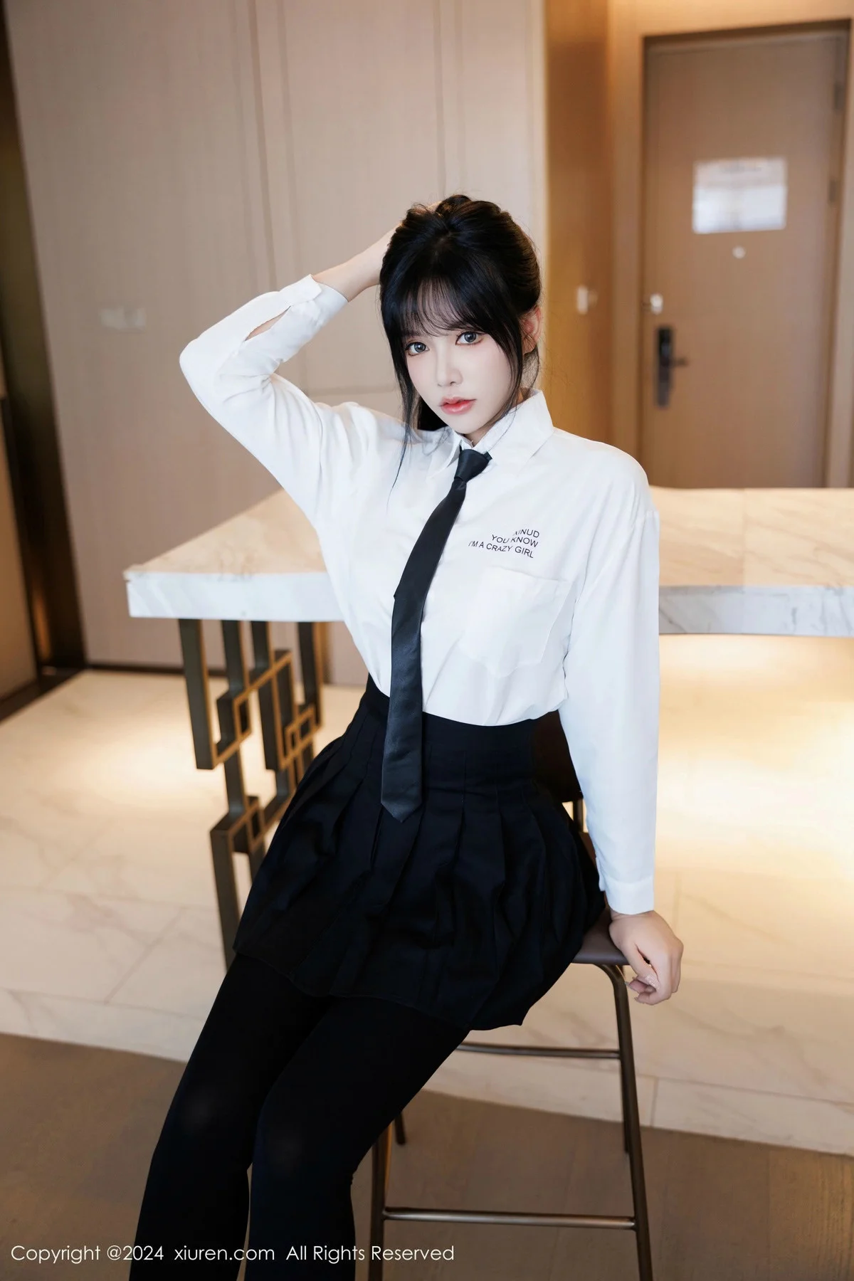 娜比私房性感黑色蕾丝内衣配超薄肉丝秀凹凸身材绝美写真 第 91 张