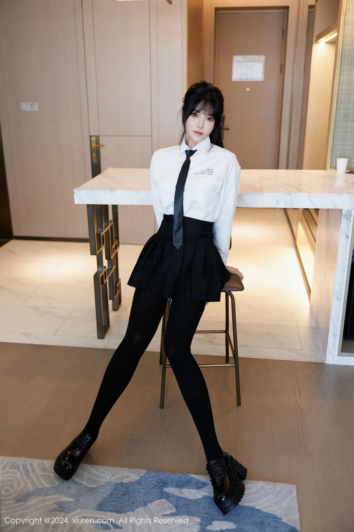 娜比私房性感黑色蕾丝内衣配超薄肉丝秀凹凸身材绝美写真 第 93 张