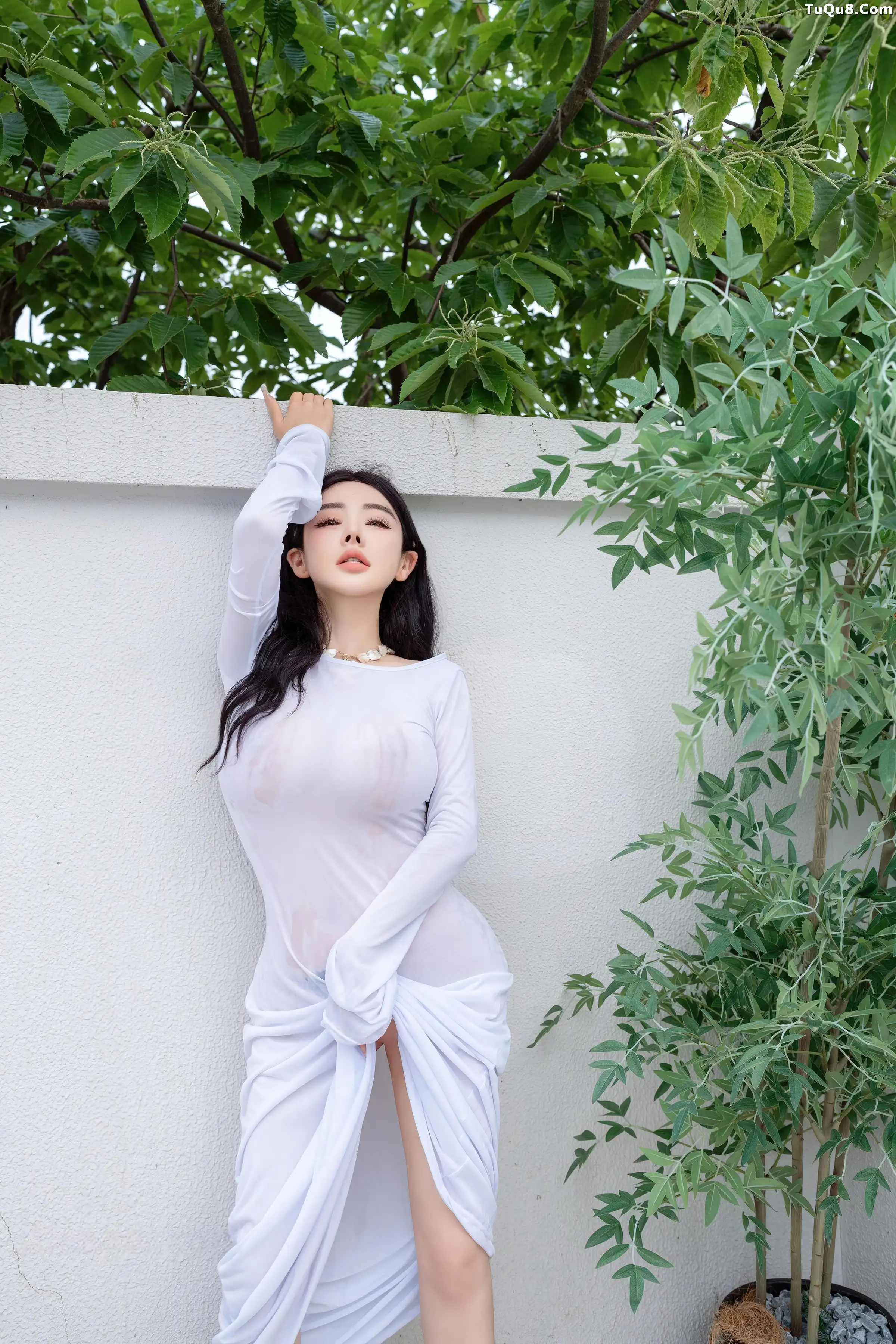 .B007 秀人番外 潘娇娇 庭院中的春色 主题写真 [] 第 93 张