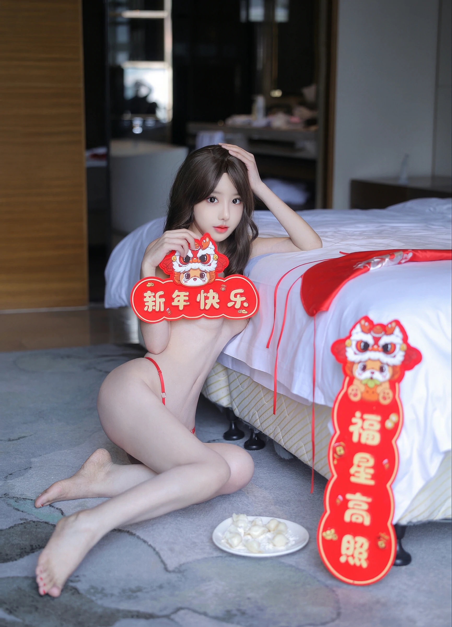 [秀人付费] 桃妖夭 诱人私拍福利 新年快乐 第 18 张
