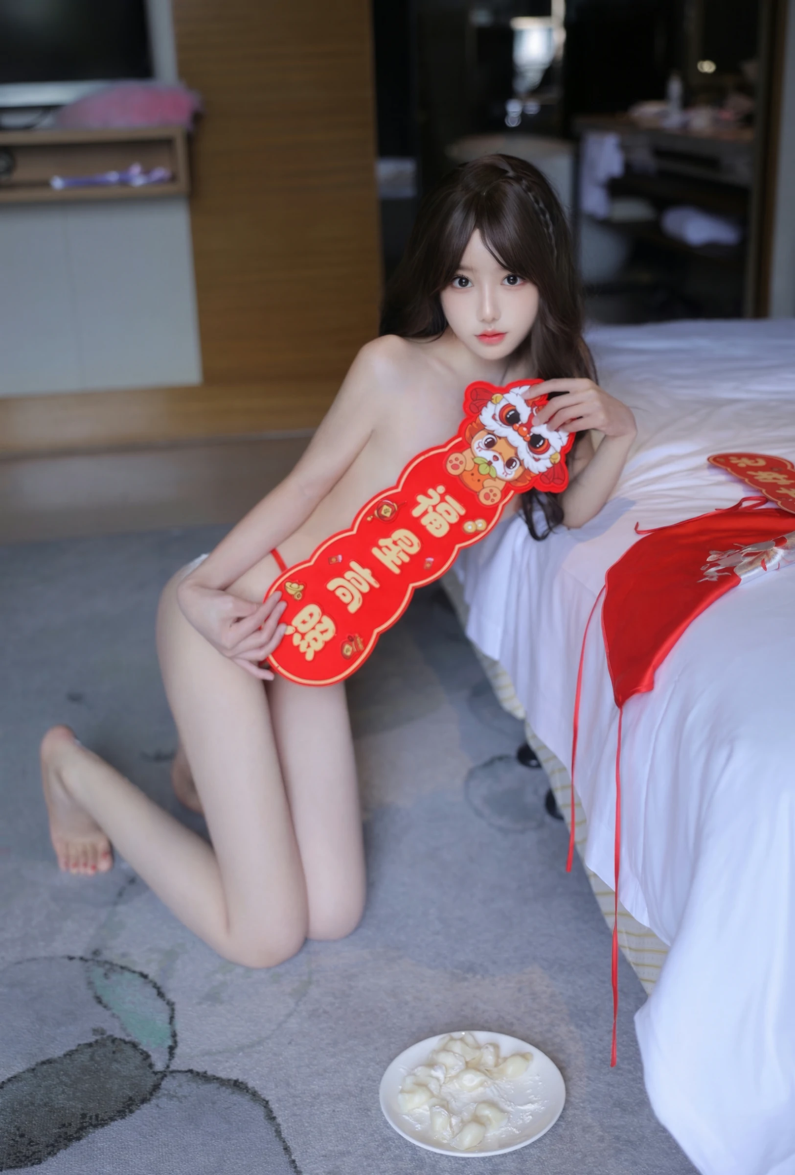 [秀人付费] 桃妖夭 诱人私拍福利 新年快乐 第 35 张