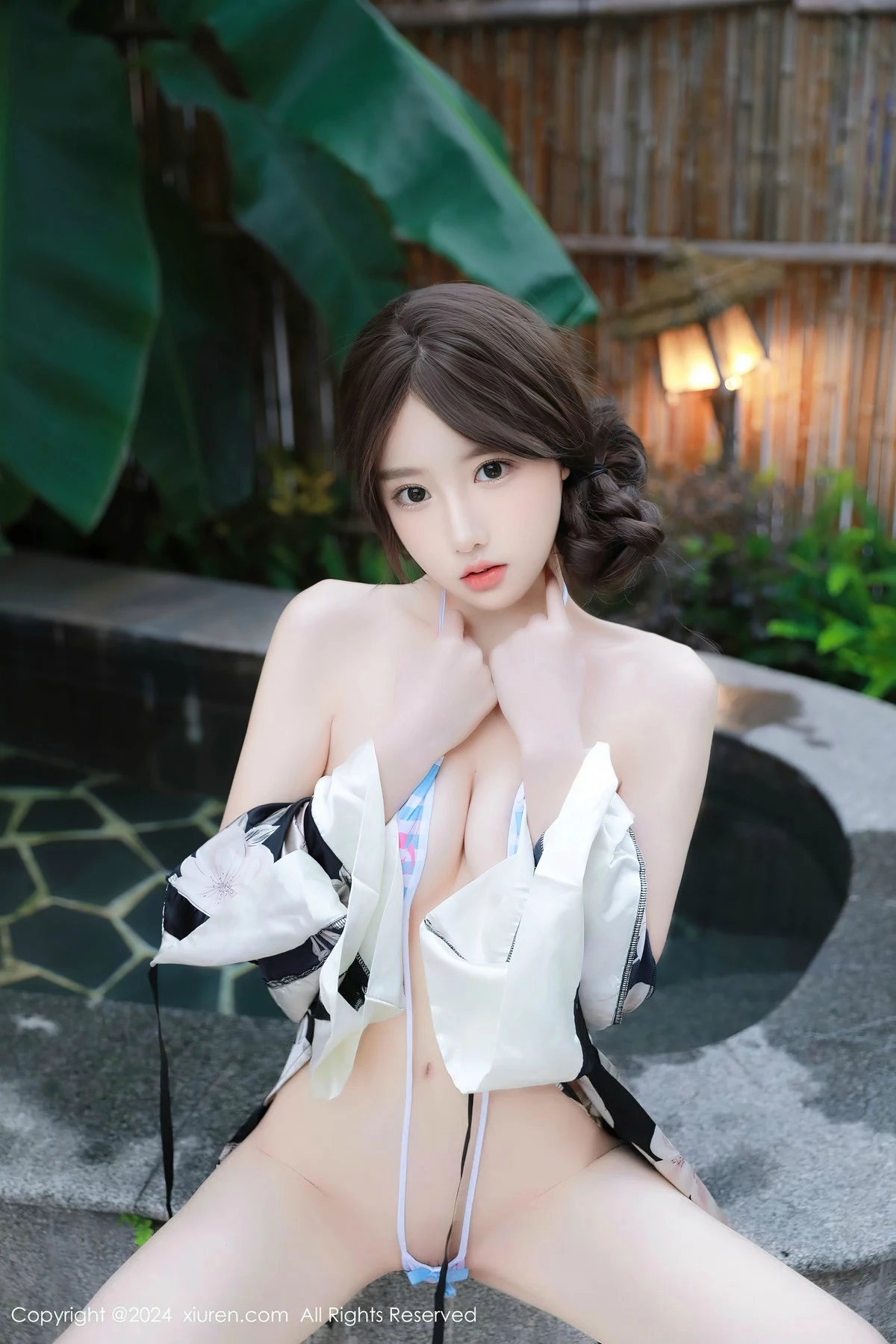 桃妖夭温泉场景性感花色情趣服饰秀惹火身材极致绝美写真 第 21 张