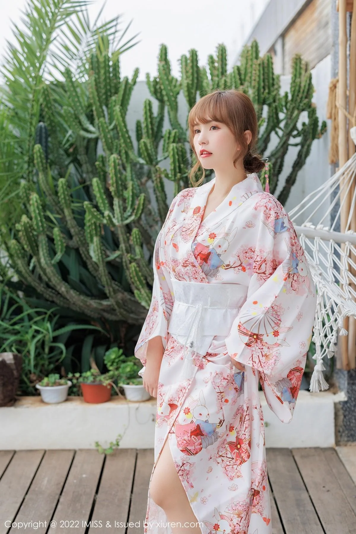 张思允Nice云南心愿旅拍半脱和服露蕾丝内衣完美绝美写真 第 116 张