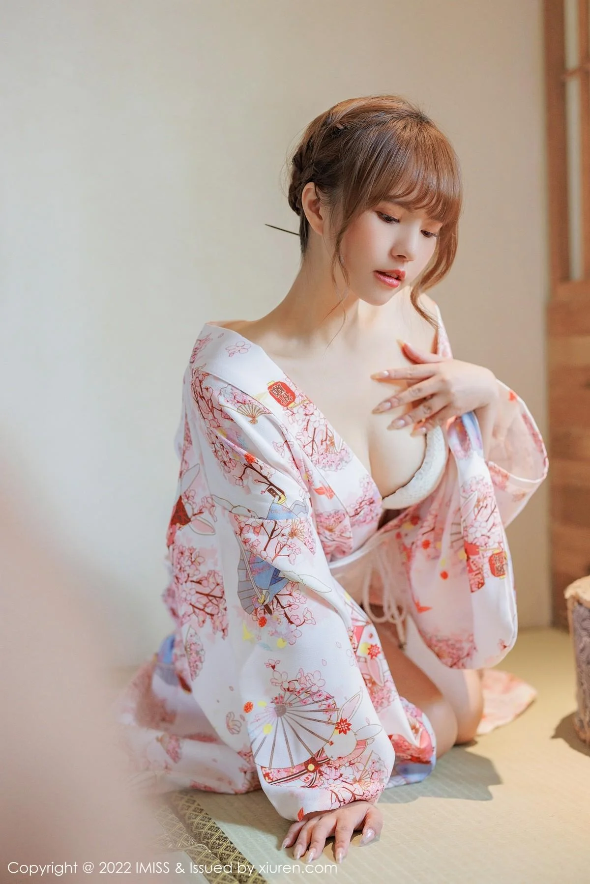 张思允Nice云南心愿旅拍半脱和服露蕾丝内衣完美绝美写真 第 28 张