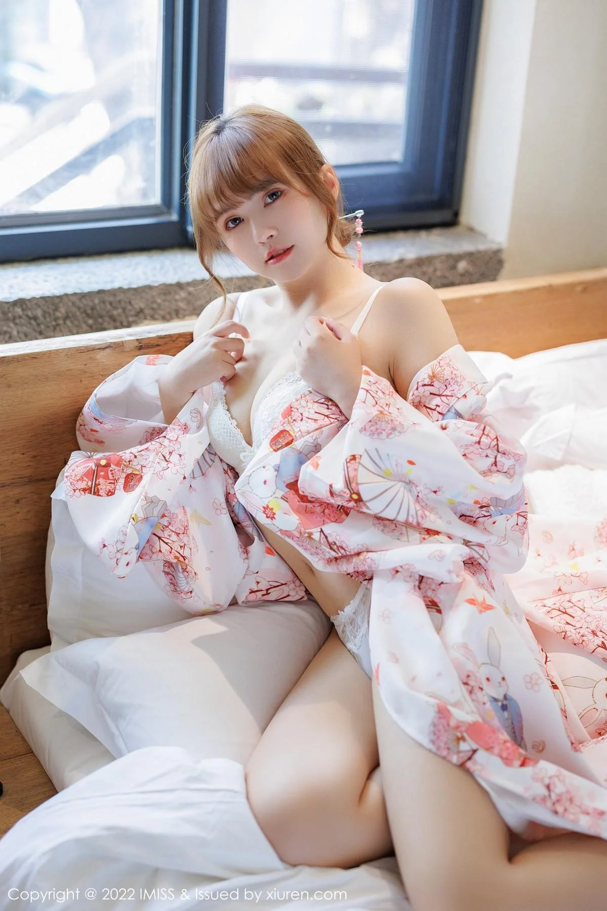 张思允Nice云南心愿旅拍半脱和服露蕾丝内衣完美绝美写真 第 68 张