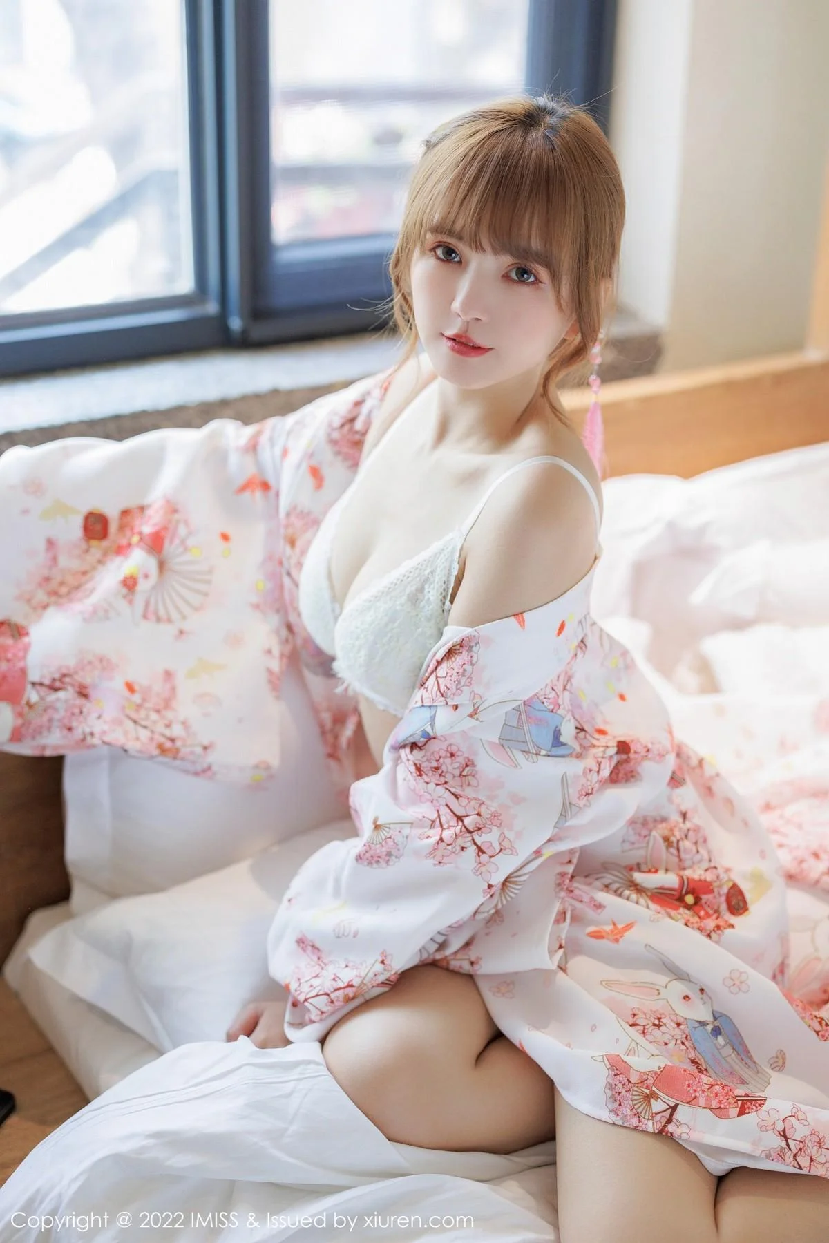 张思允Nice云南心愿旅拍半脱和服露蕾丝内衣完美绝美写真 第 73 张