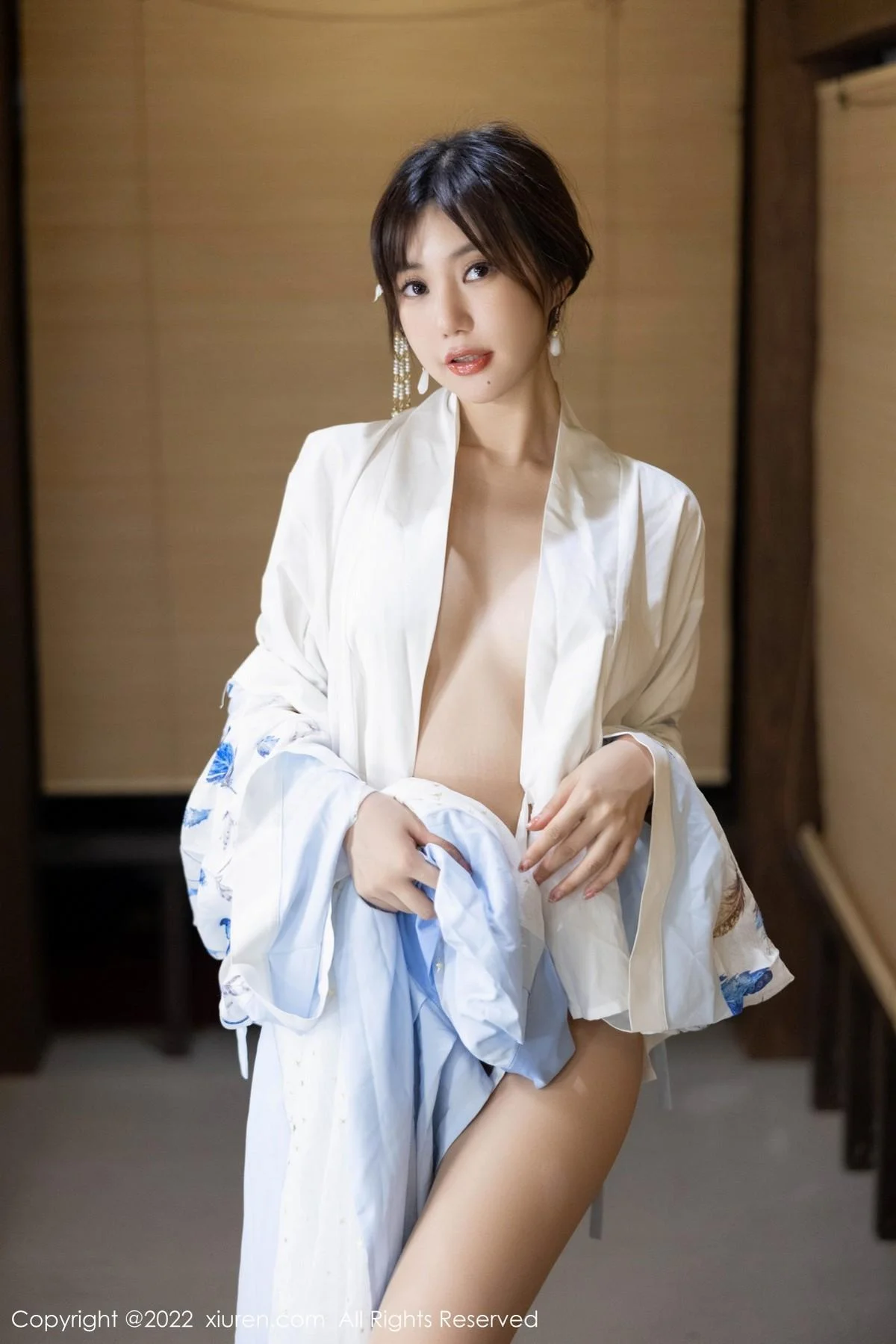 绮里嘉ula私房日式风性感和服配超薄无内肉丝极致绝美写真 第 33 张