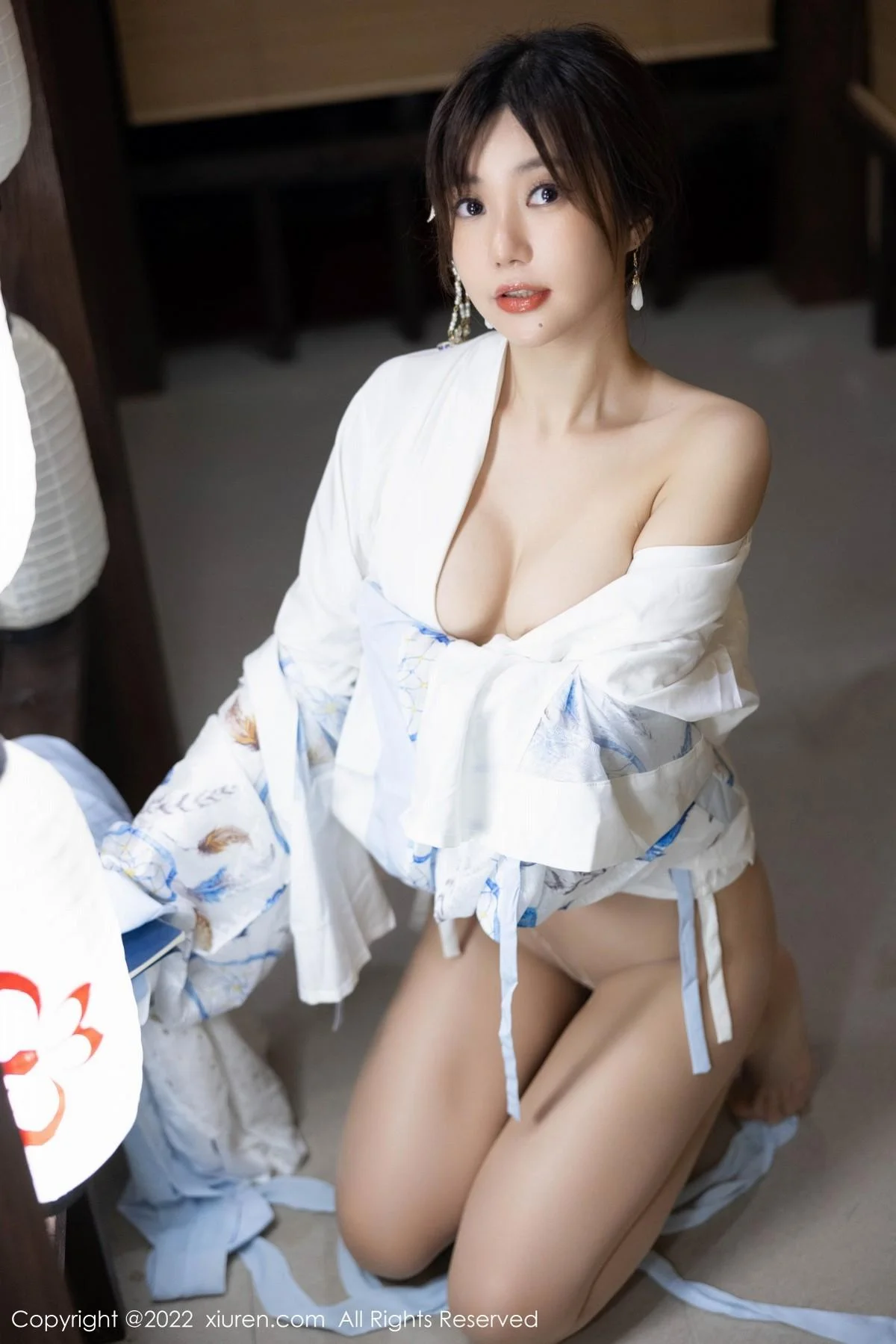 绮里嘉ula私房日式风性感和服配超薄无内肉丝极致绝美写真 第 44 张