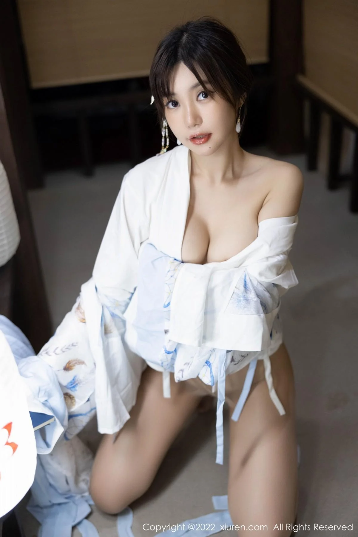 绮里嘉ula私房日式风性感和服配超薄无内肉丝极致绝美写真 第 45 张